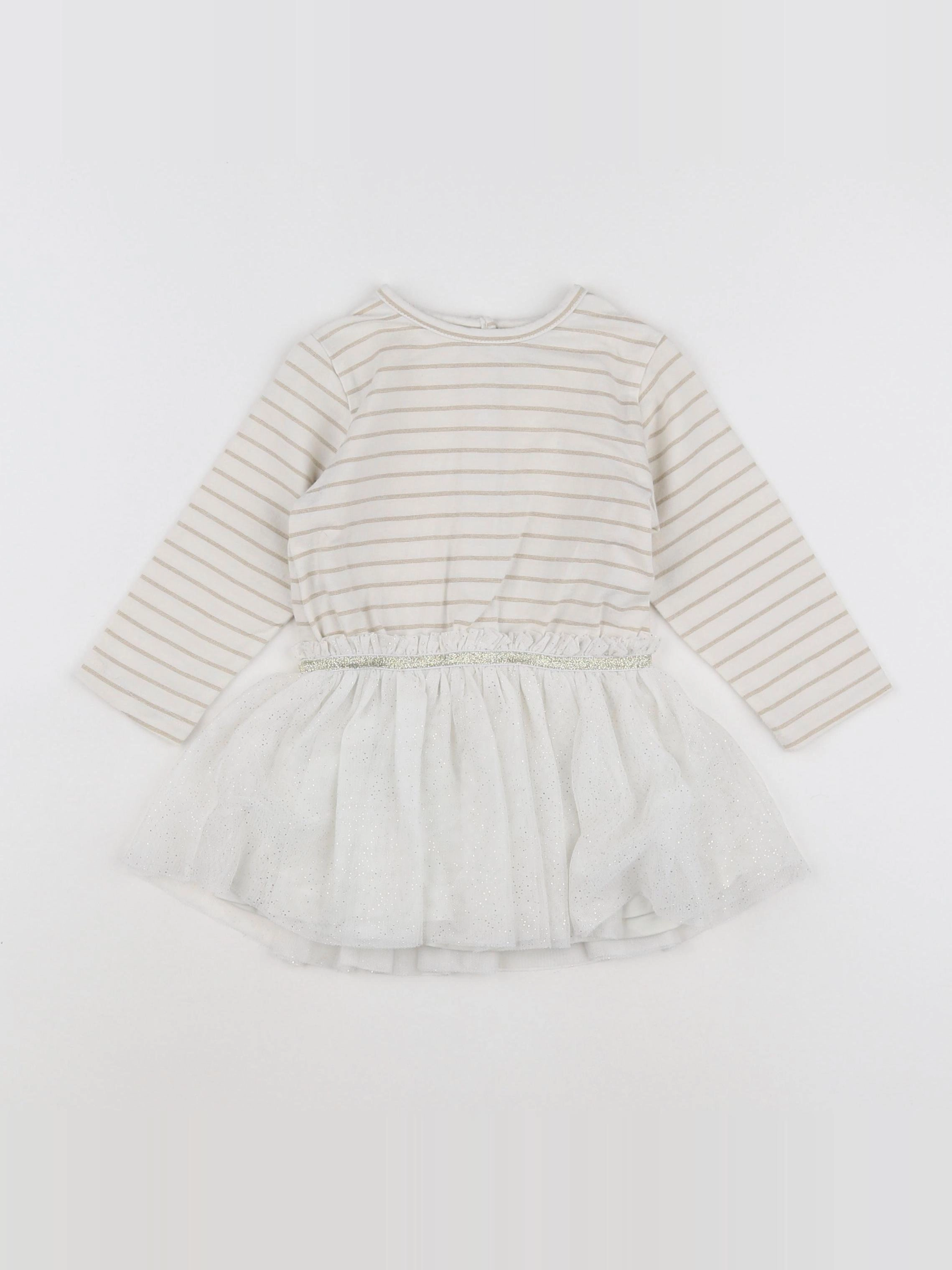 Tape à l'oeil - robe beige - 9 mois