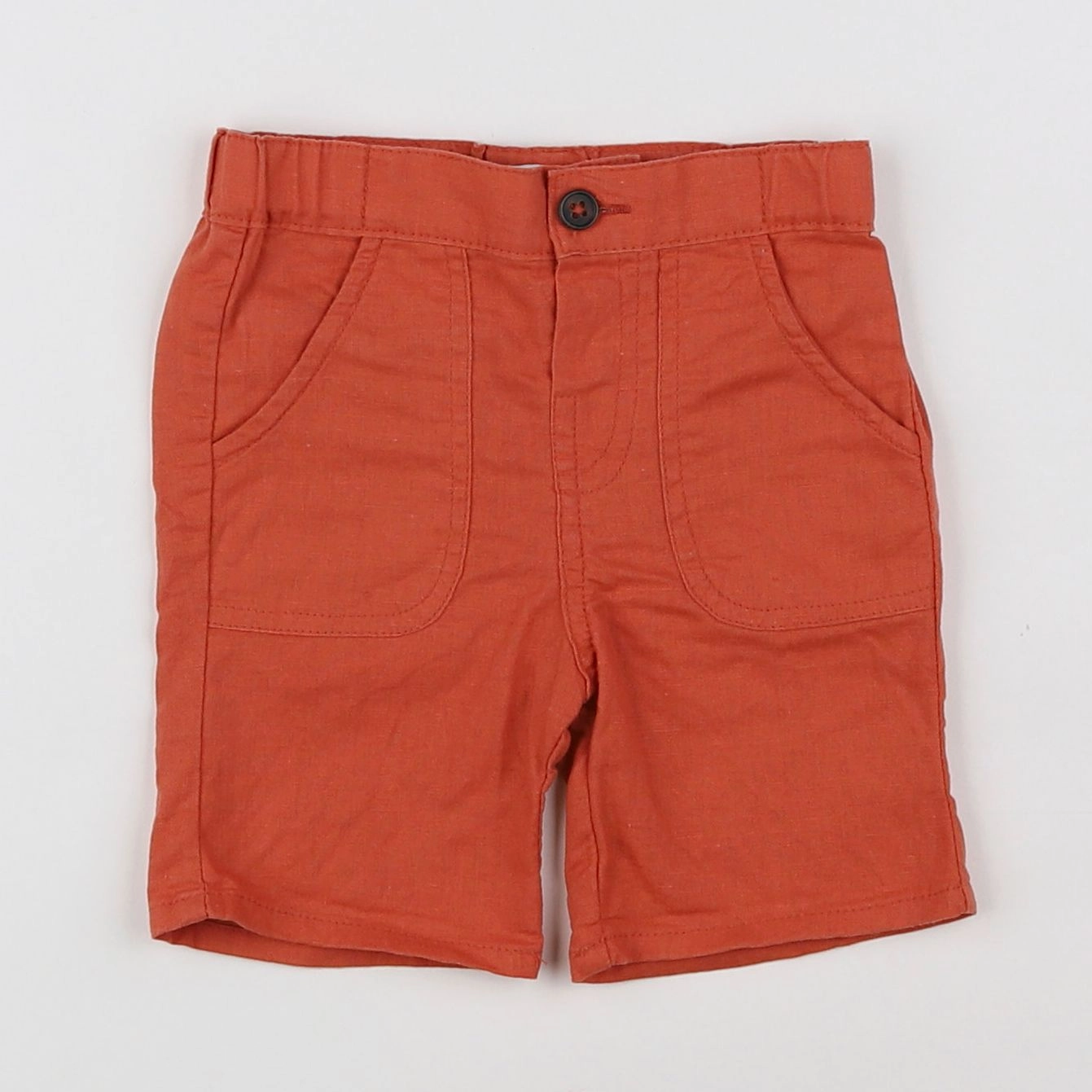 Vertbaudet - short orange - 6 mois