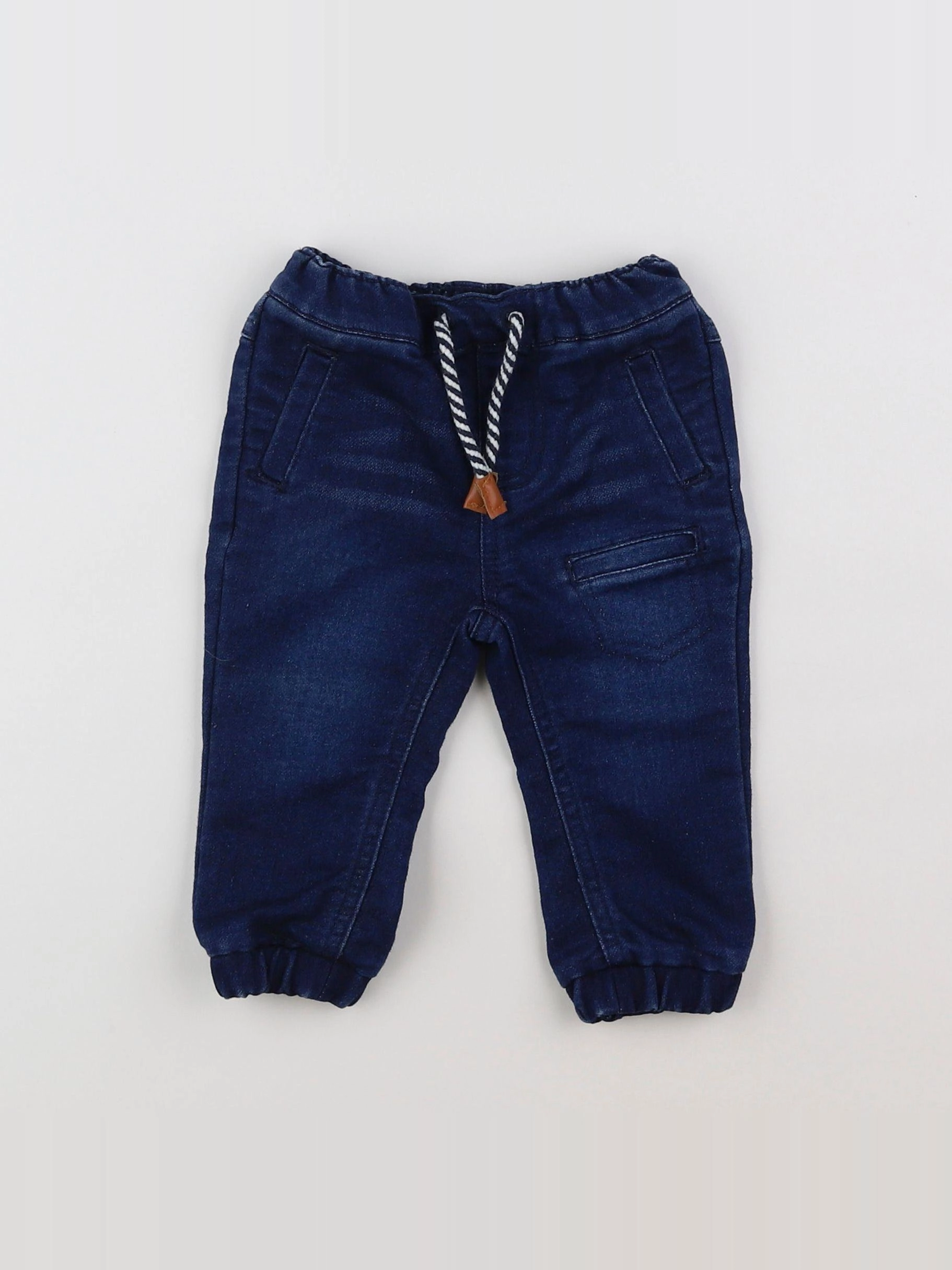 Vertbaudet - pantalon bleu - 6 mois