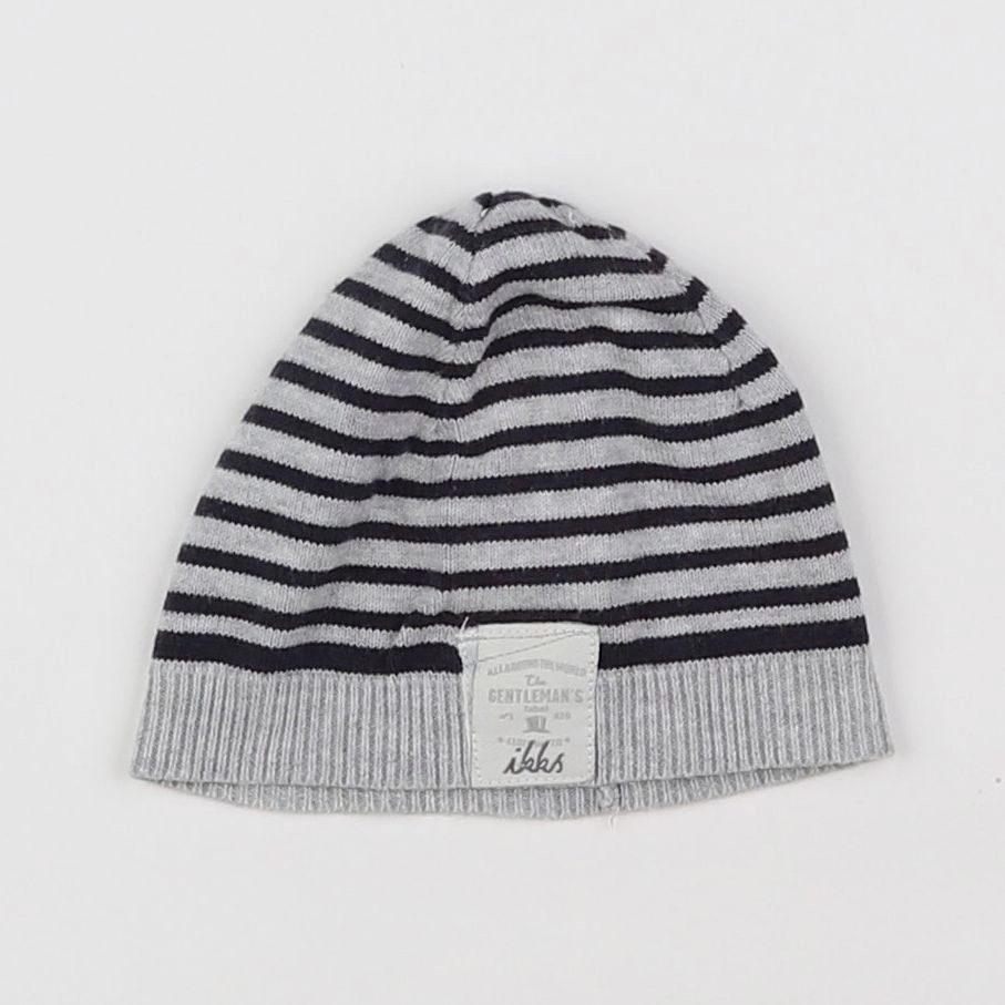 IKKS - bonnet gris, bleu - 3/6 mois