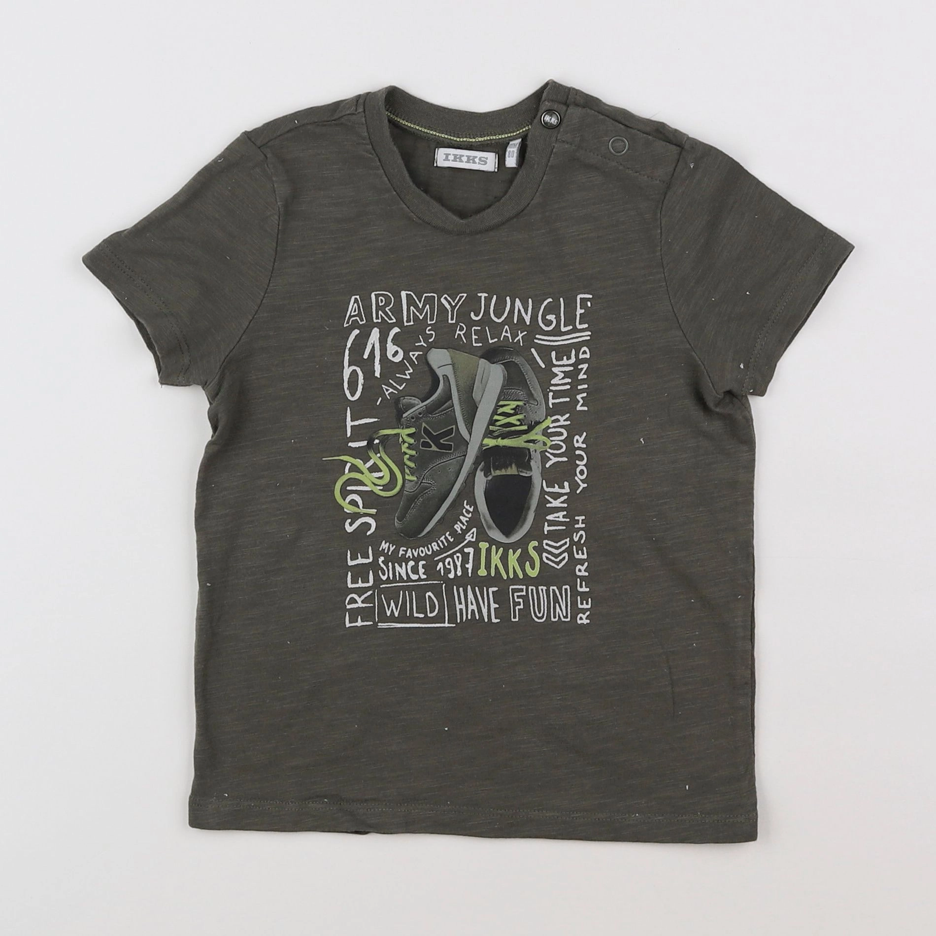 IKKS - tee-shirt vert - 18 mois