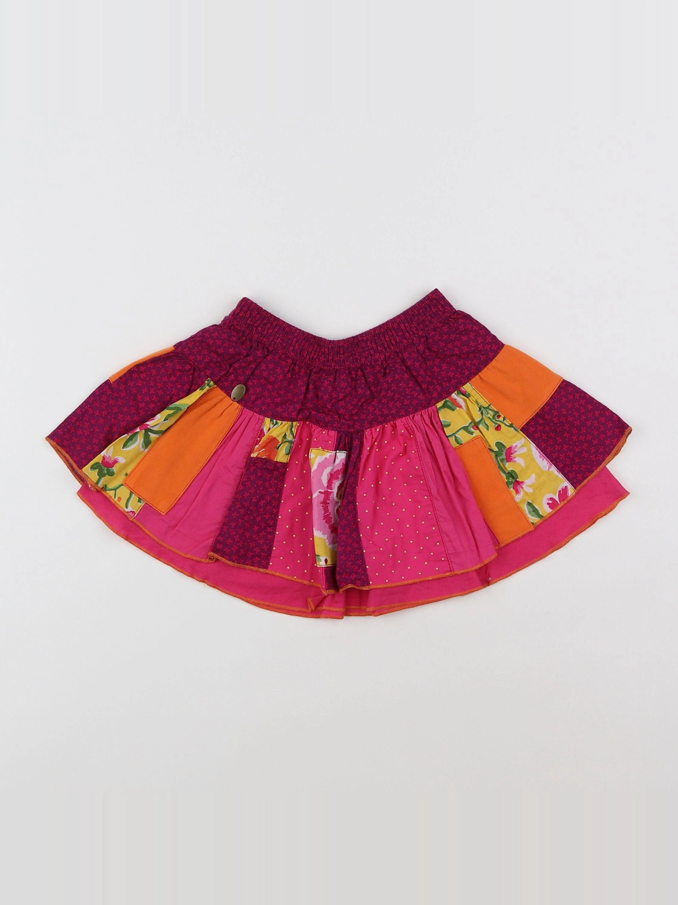 Catimini - jupe rose, orange - 18 mois