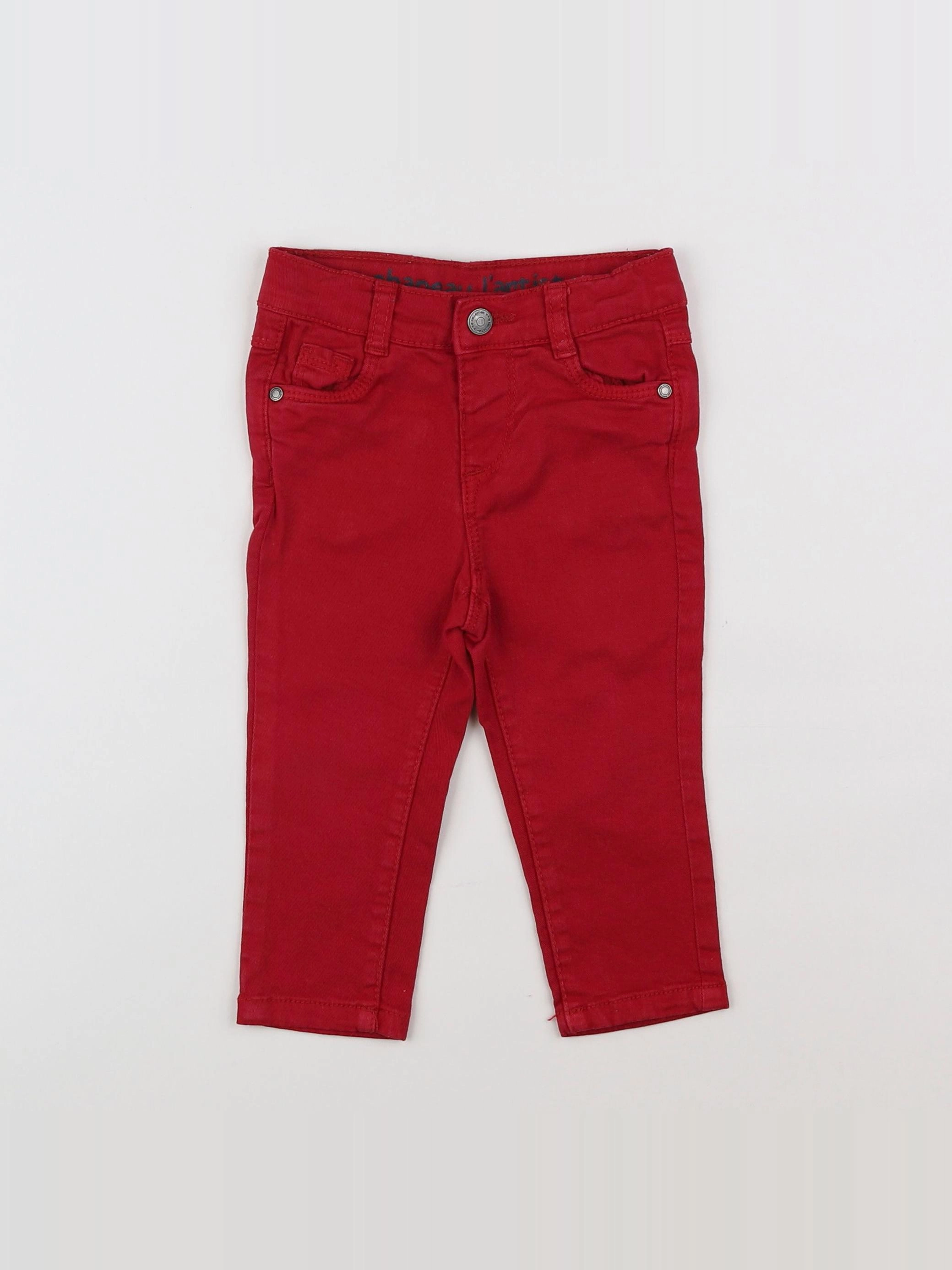 Tape à l'oeil - pantalon rouge - 12 mois