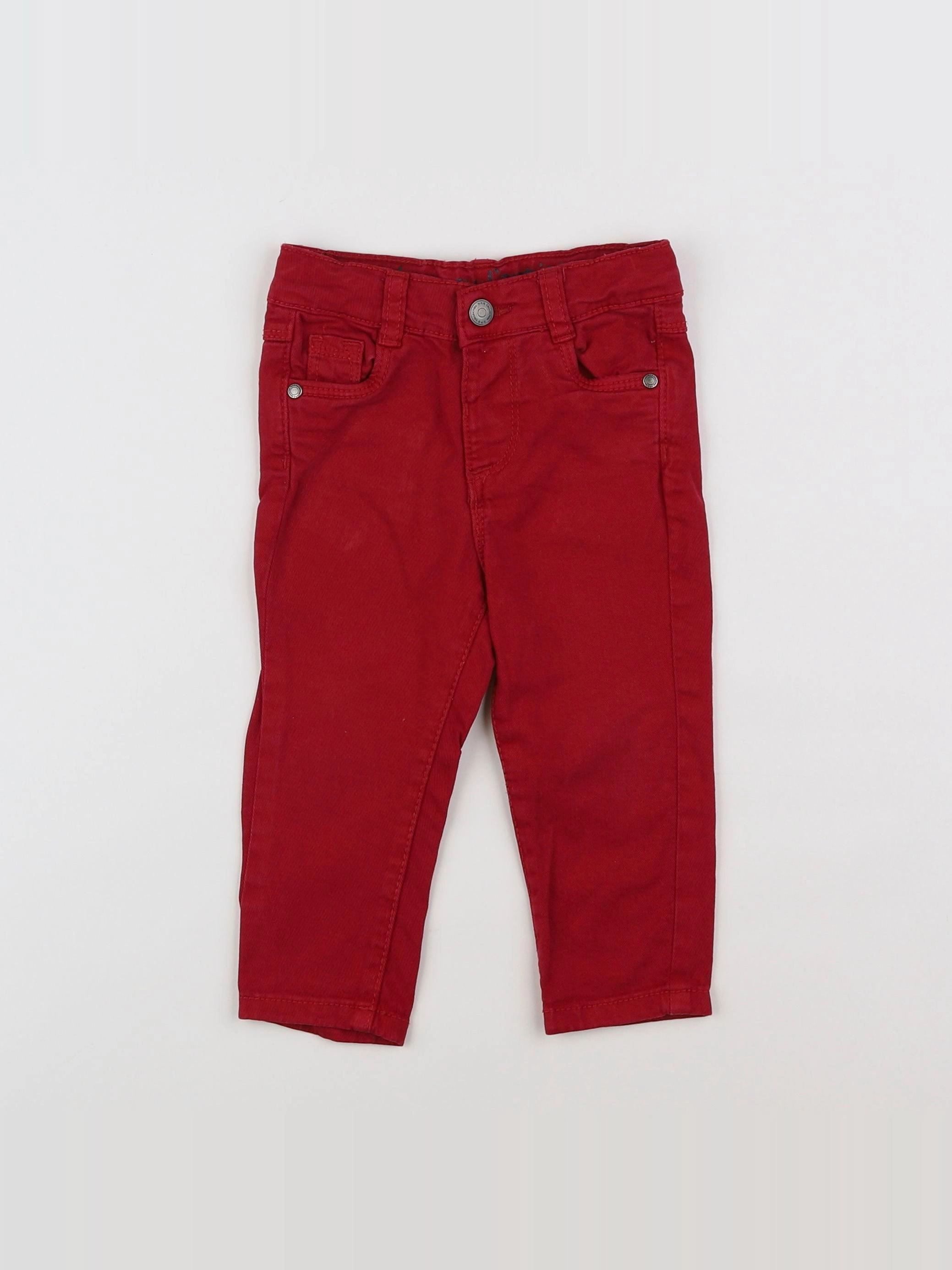 Tape à l'oeil - pantalon rouge - 12 mois