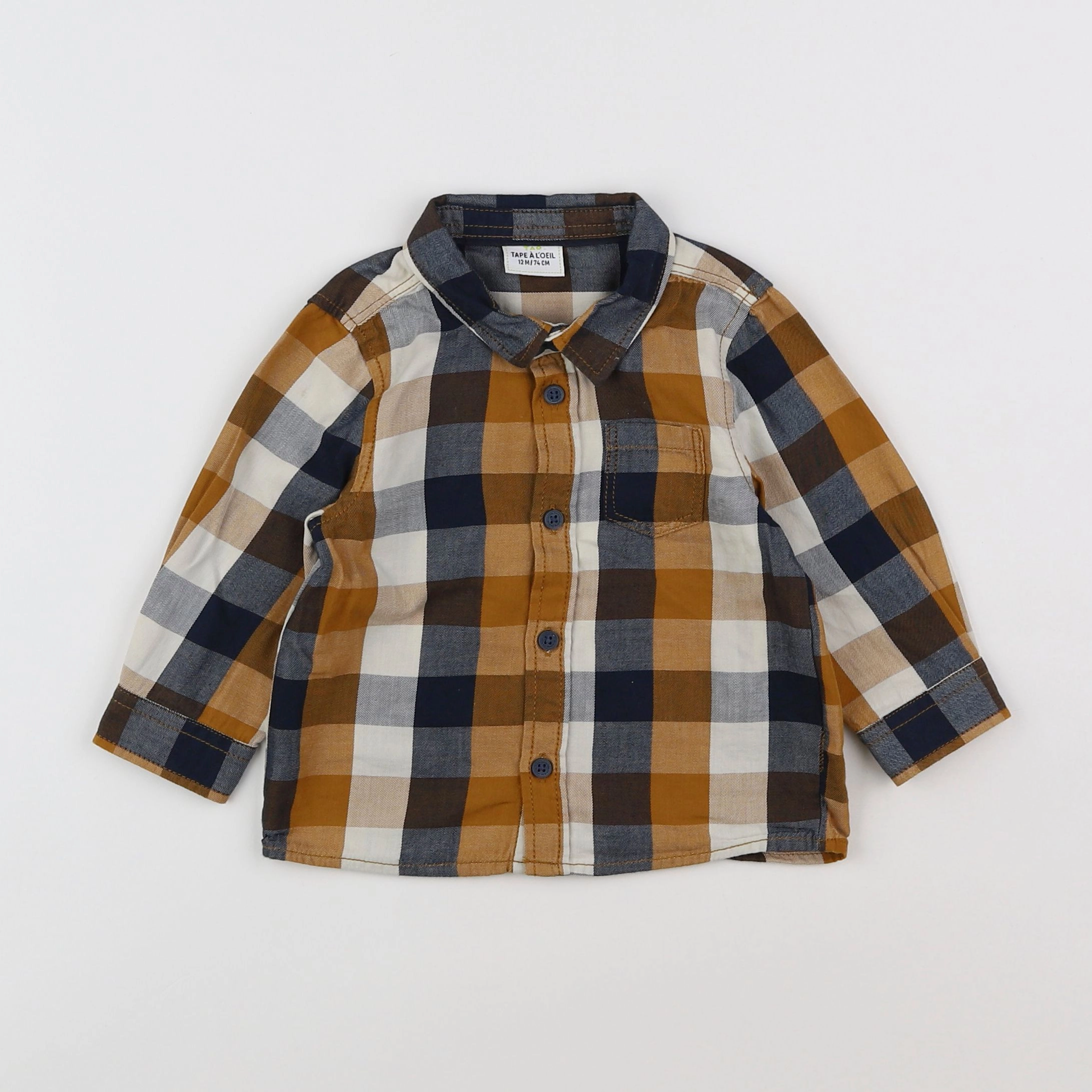 Tape à l'oeil - chemise multicolore - 12 mois