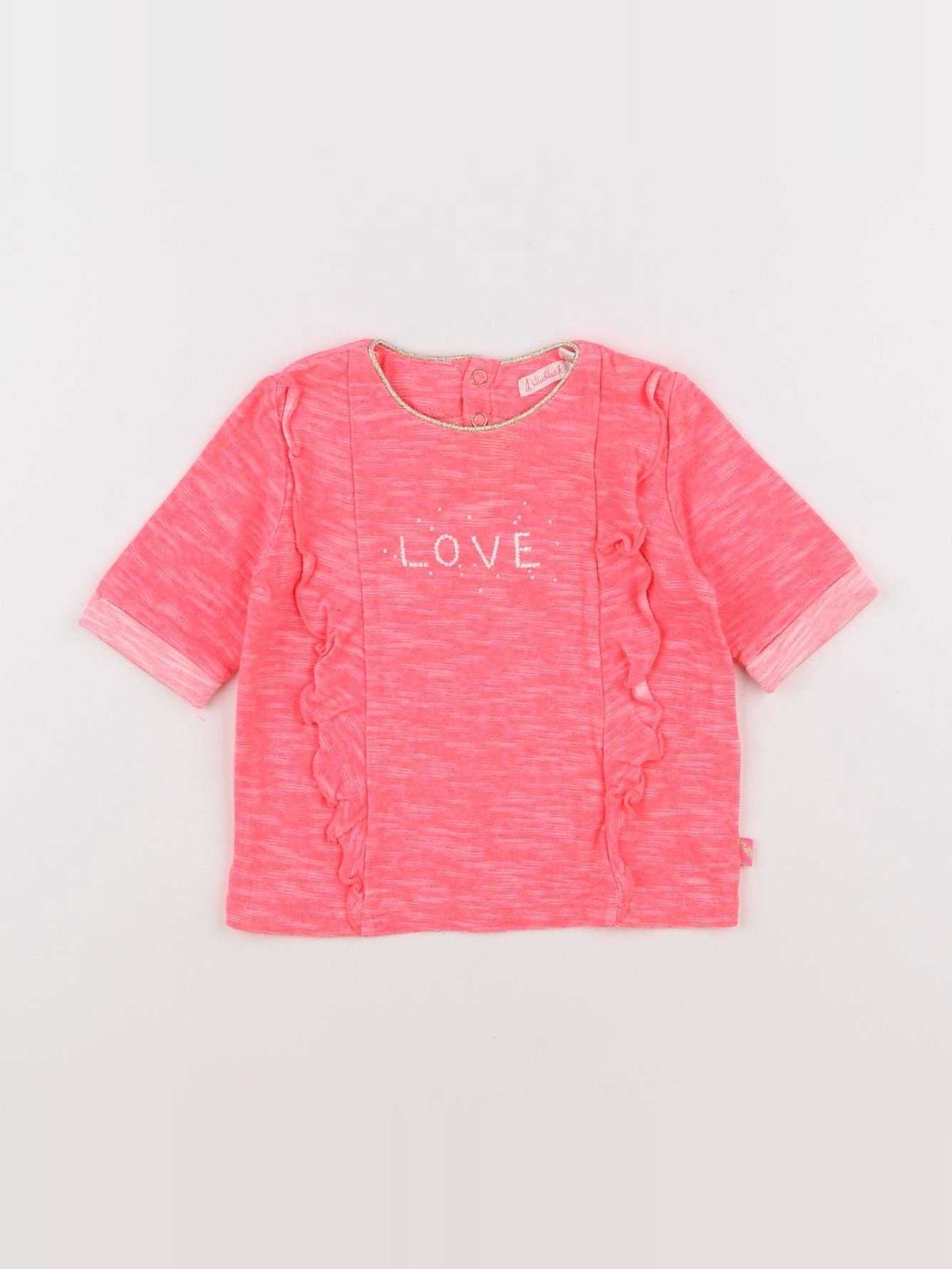 Billie Blush - tee-shirt rose fluo - 12 mois