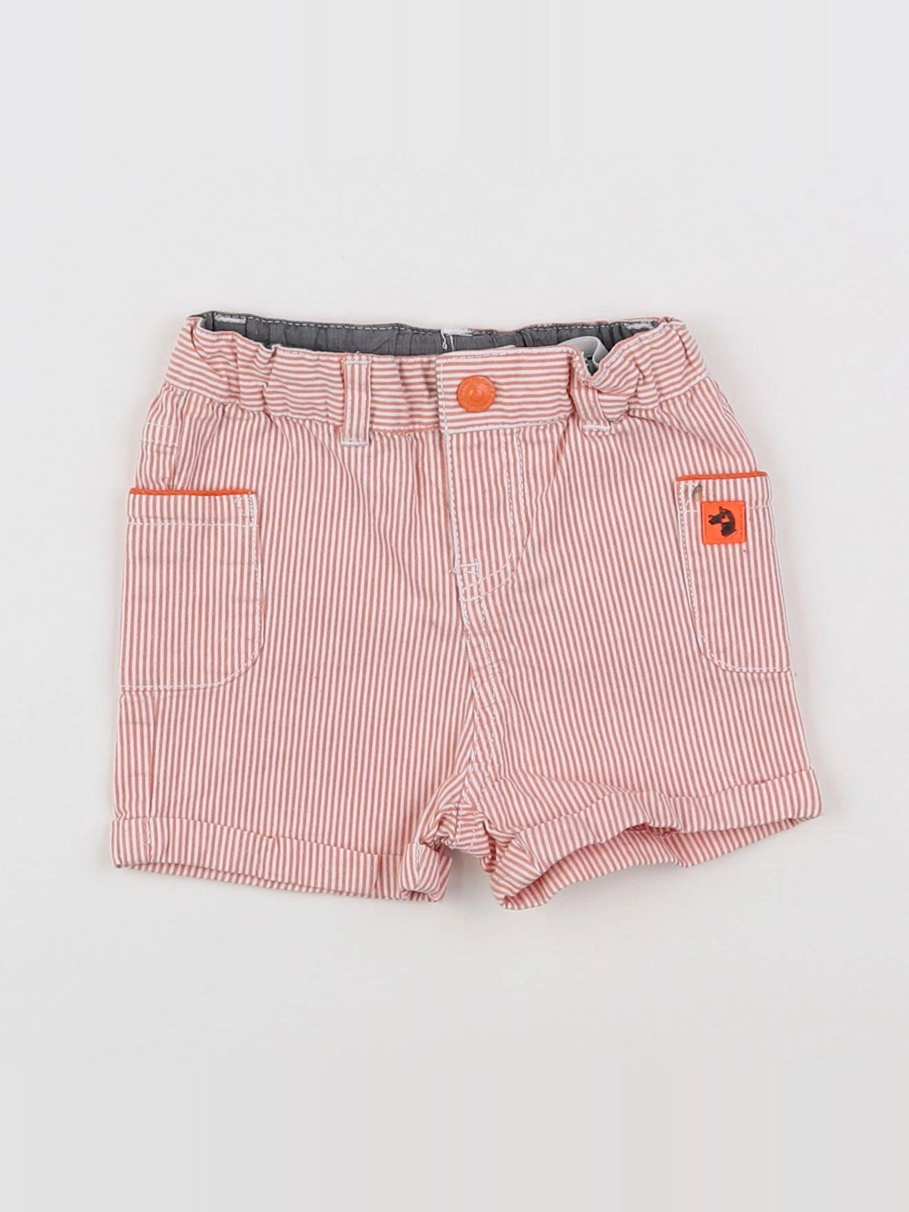 Cadet Rousselle - short rouge, blanc - 6 mois