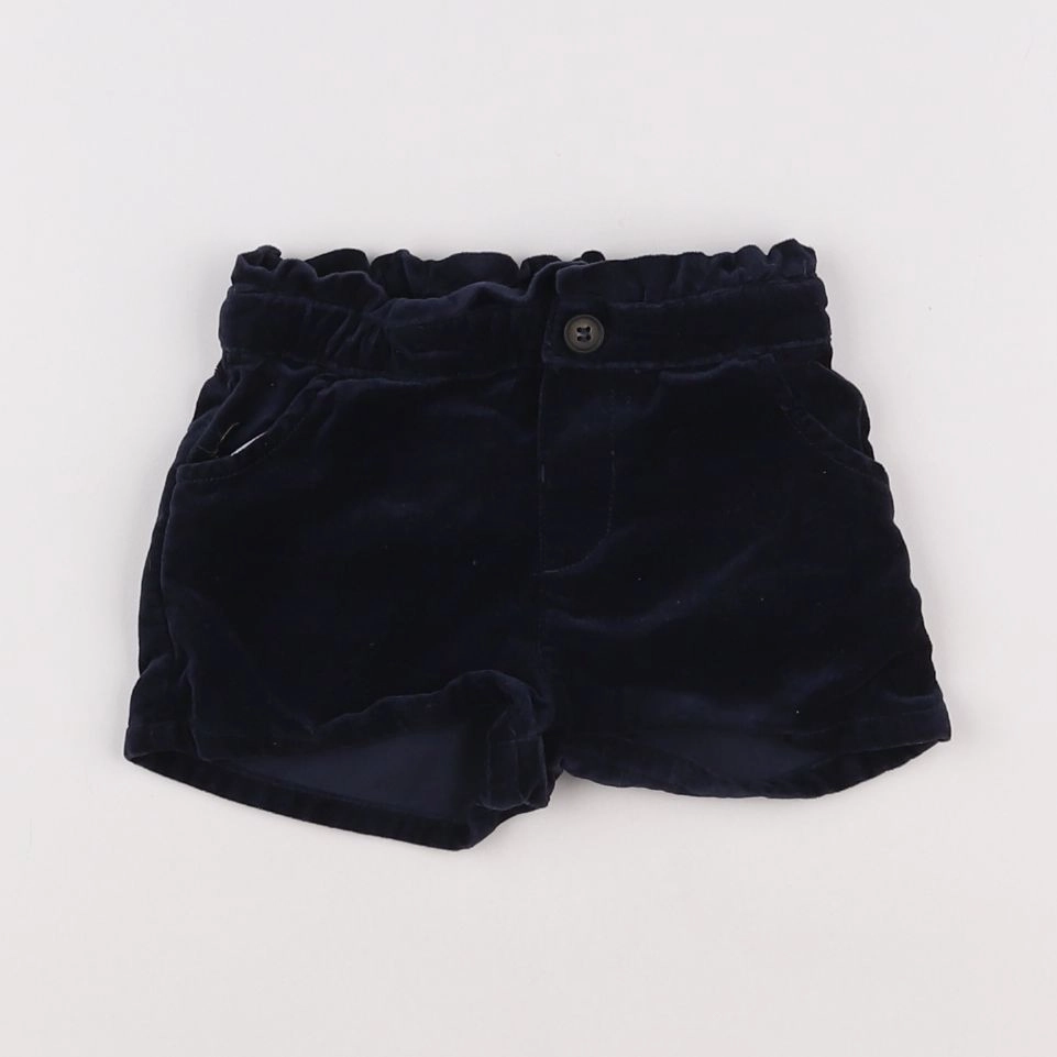 Boutchou - short bleu - 12 mois