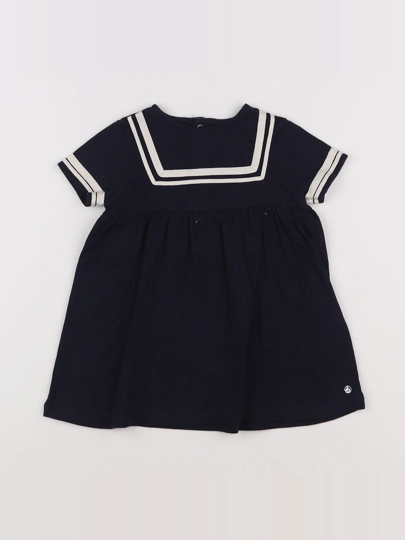 Petit Bateau - robe bleu - 12 mois