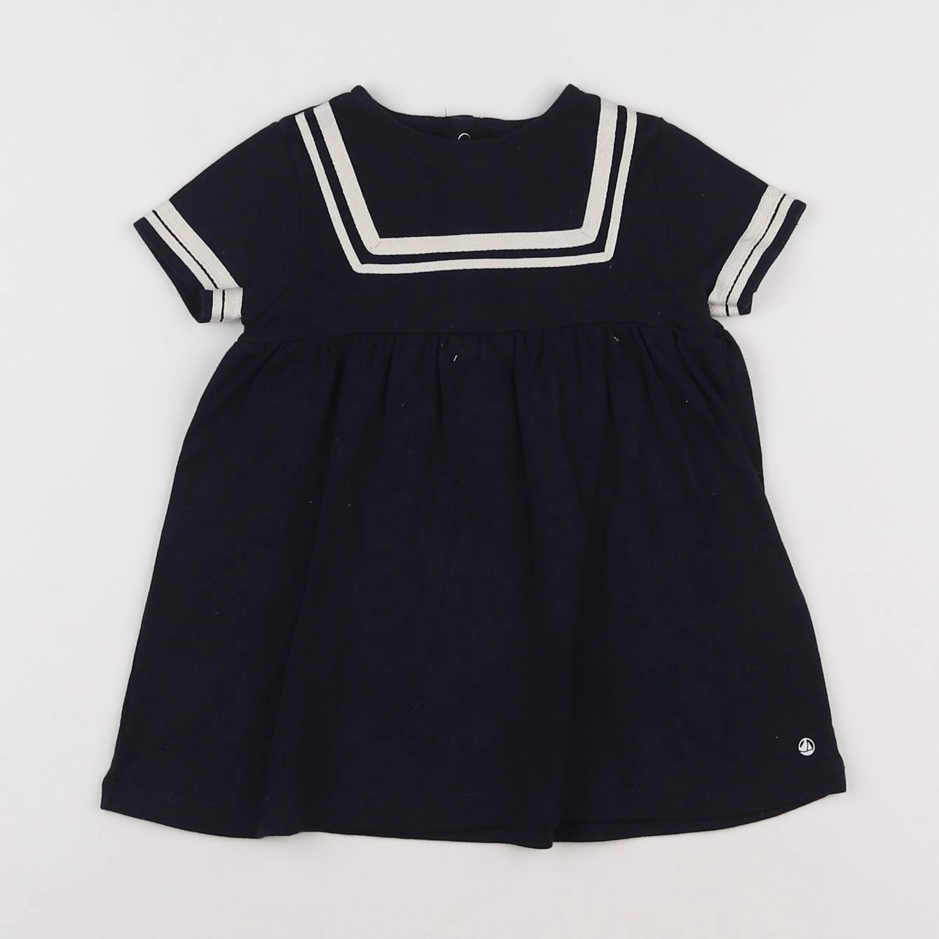 Petit Bateau - robe bleu - 12 mois