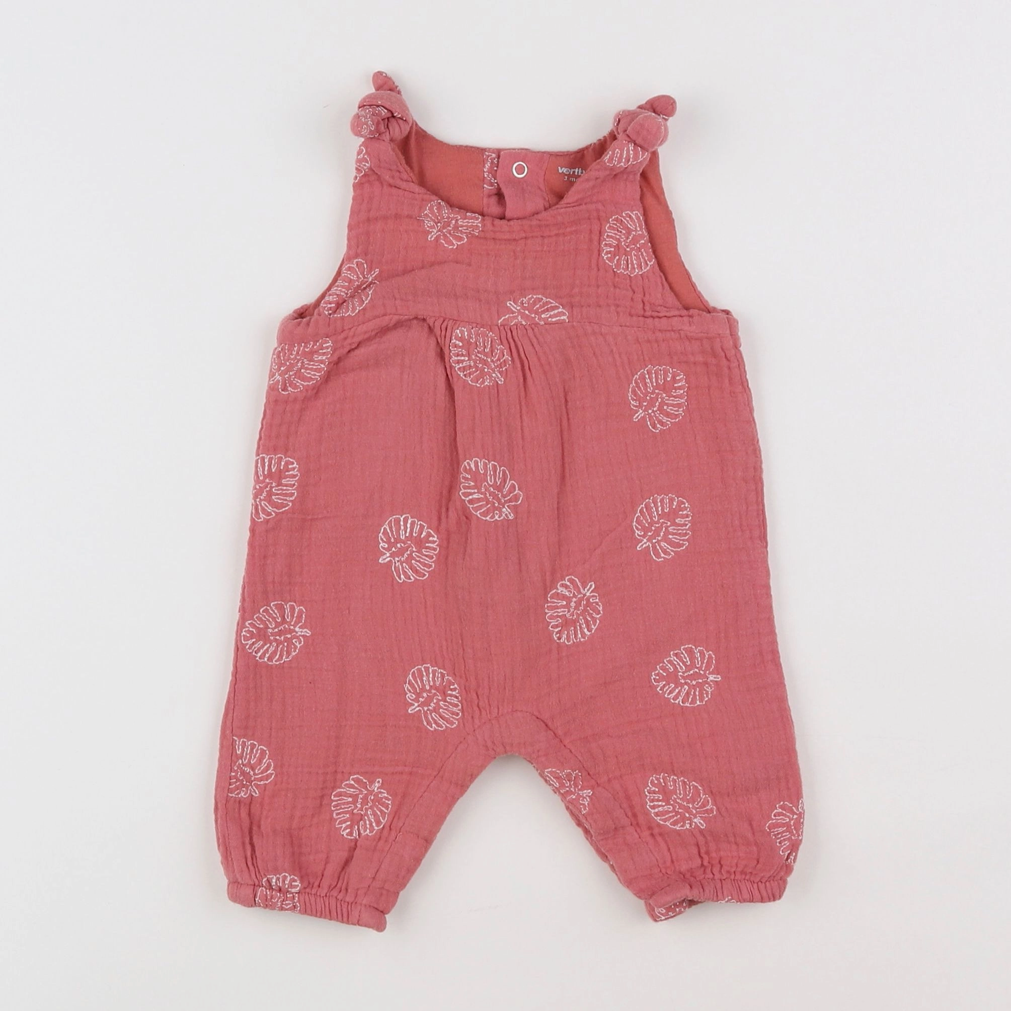 Vertbaudet - combinaison rose - 3 mois