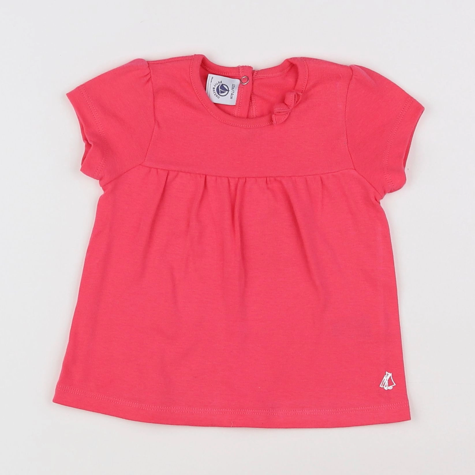 Petit Bateau - robe rose - 12 mois