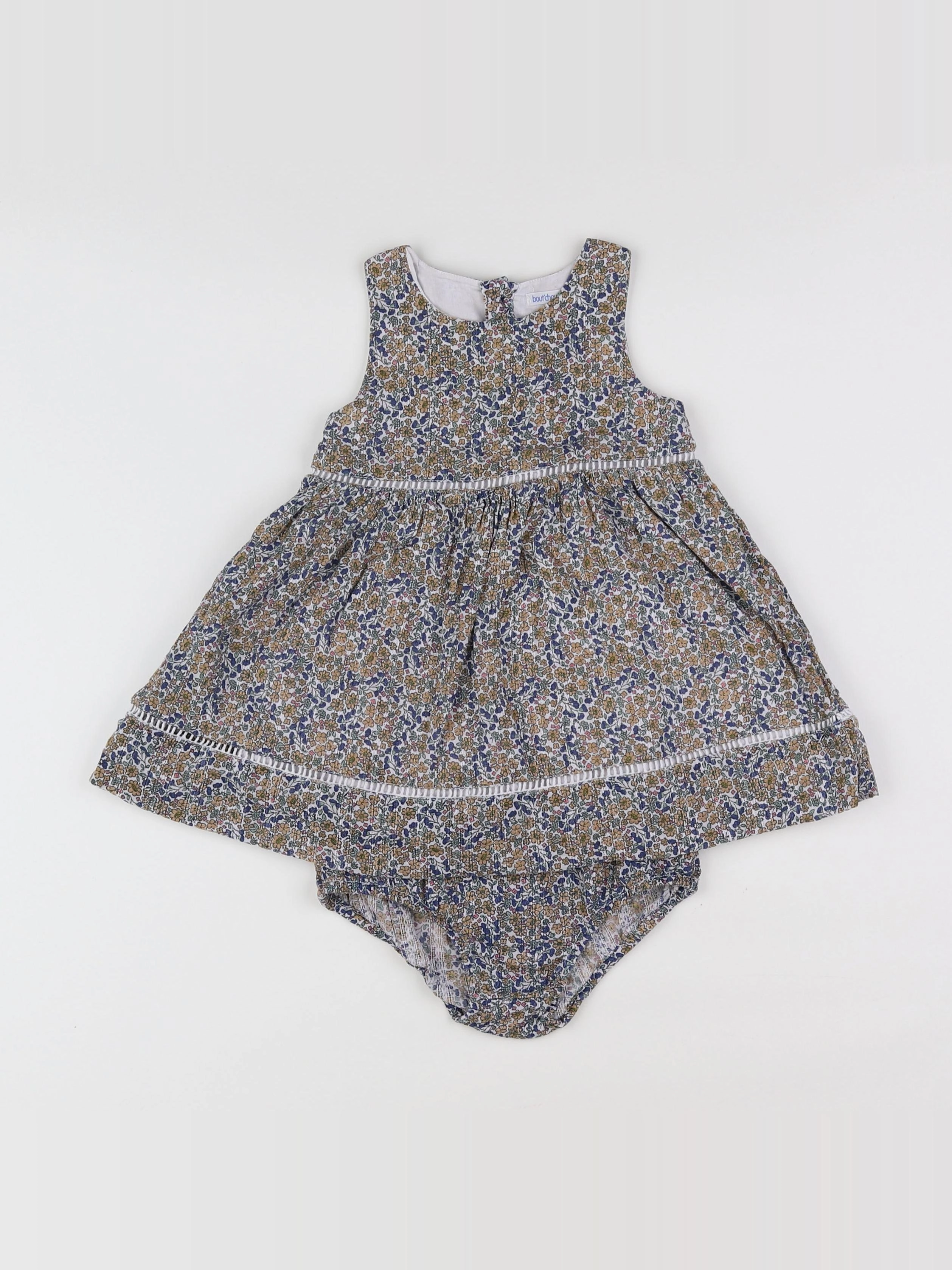 Boutchou - robe bleu - 12 mois