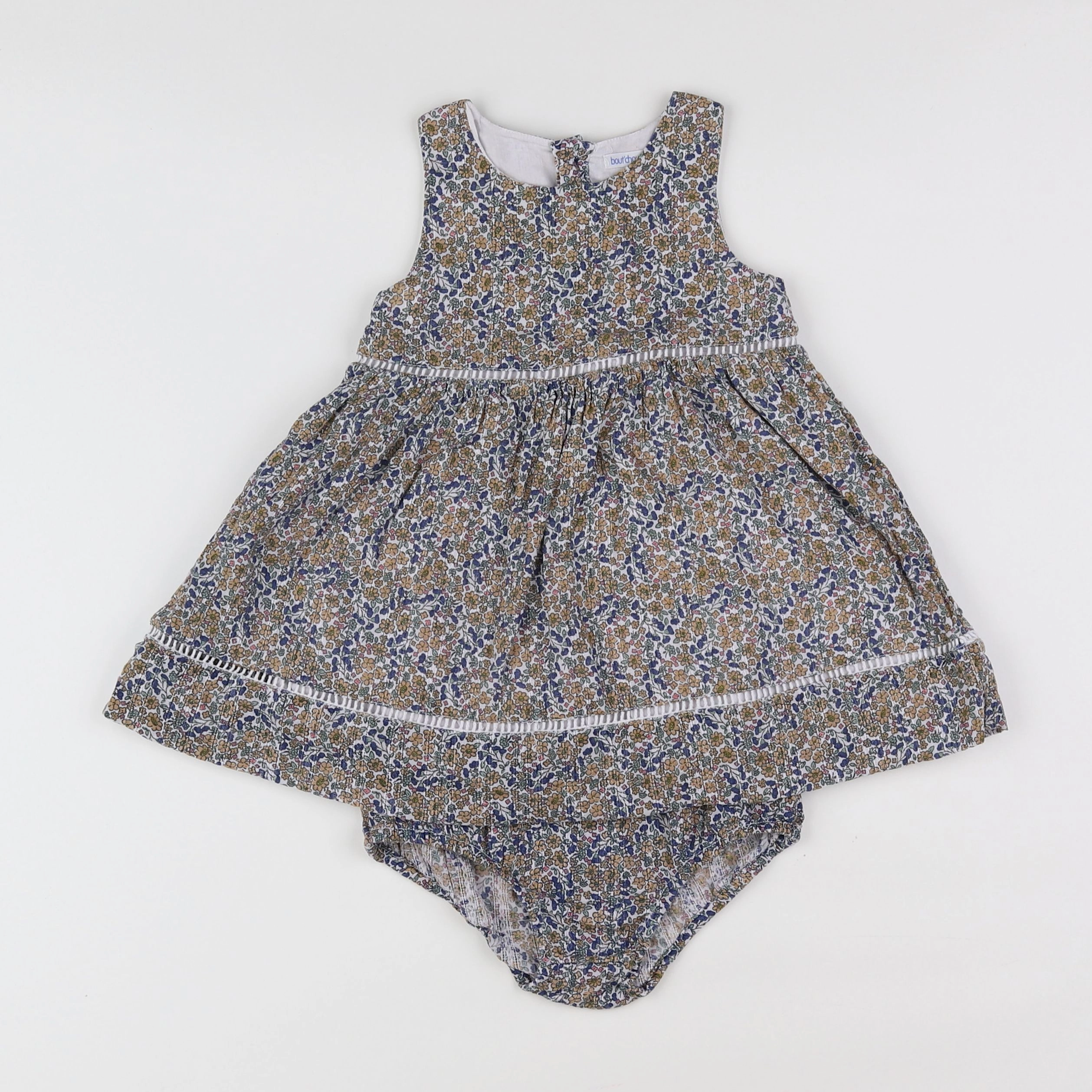 Boutchou - robe bleu - 12 mois