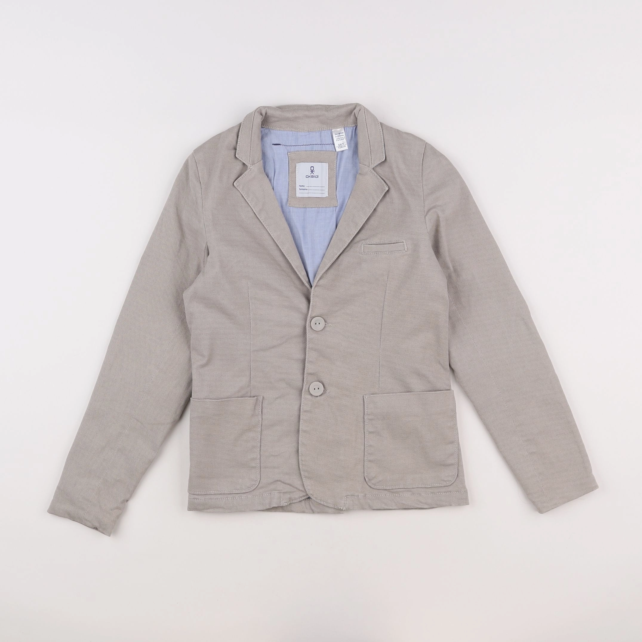 Okaidi - veste beige - 8/9 ans