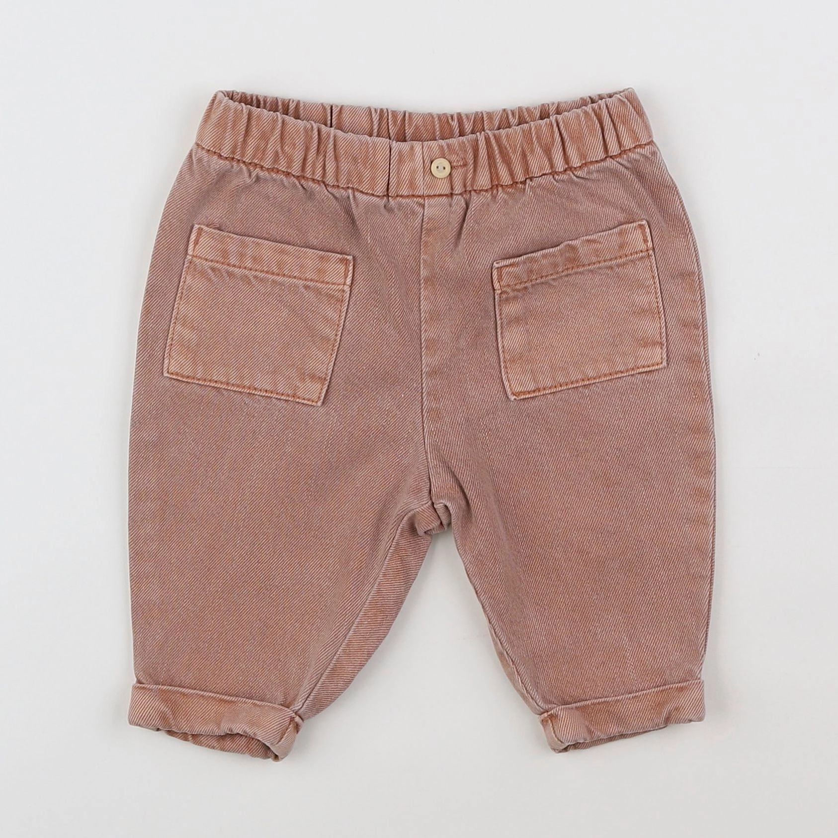 H&M - jean marron - 3/6 mois