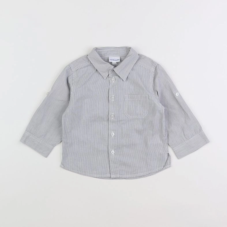 Vertbaudet - chemise gris - 18 mois