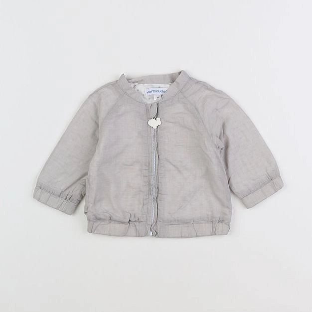 Vertbaudet - veste gris - 3 mois