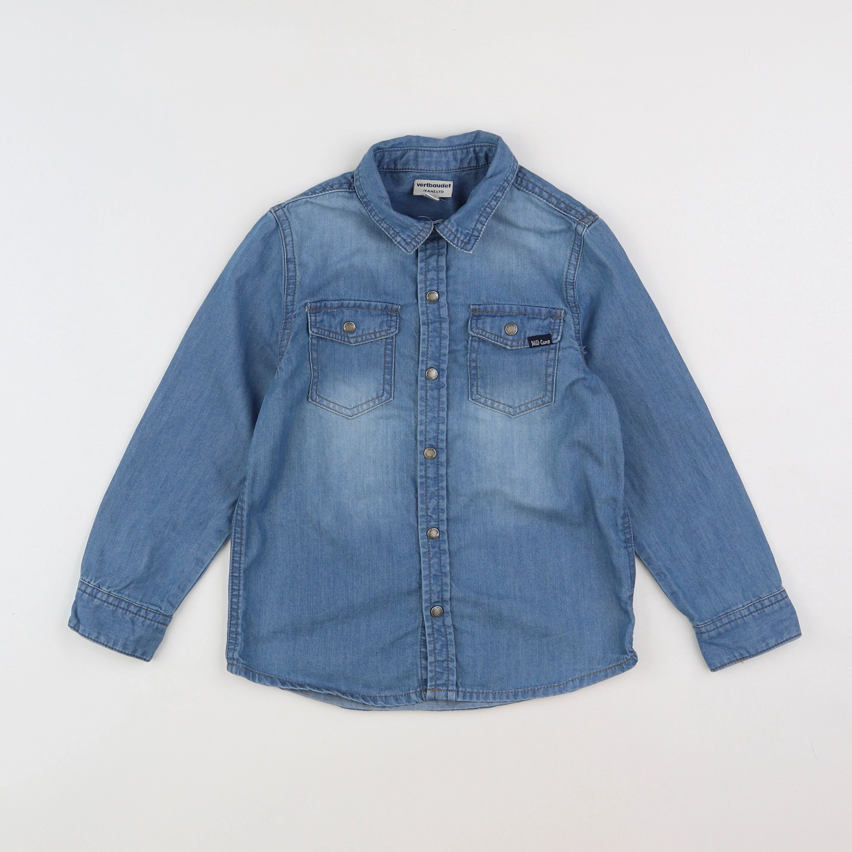 Vertbaudet - chemise bleu - 6 ans
