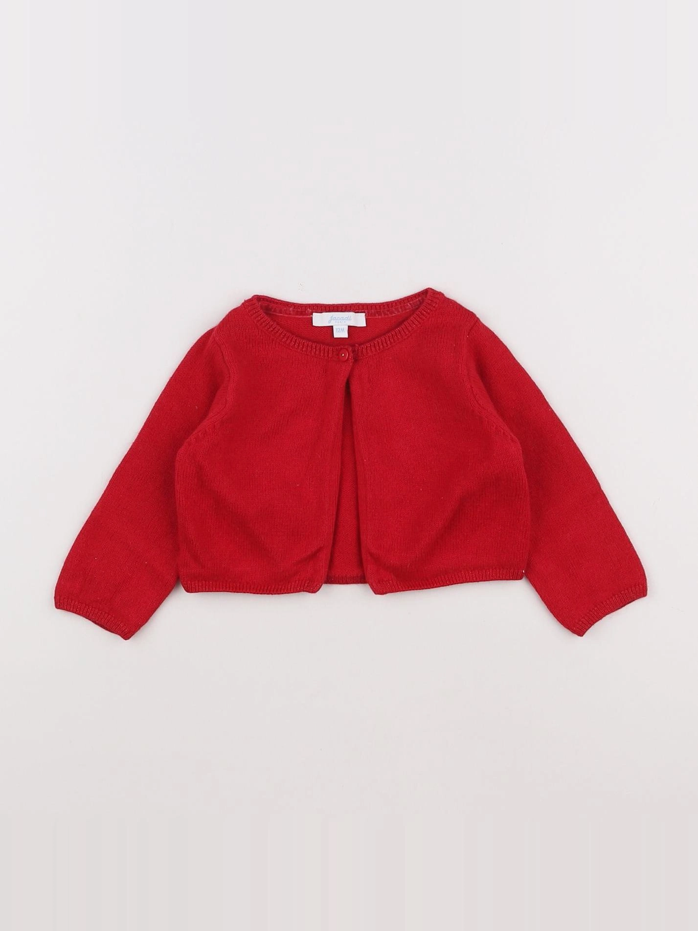 Jacadi - gilet rouge - 12 mois