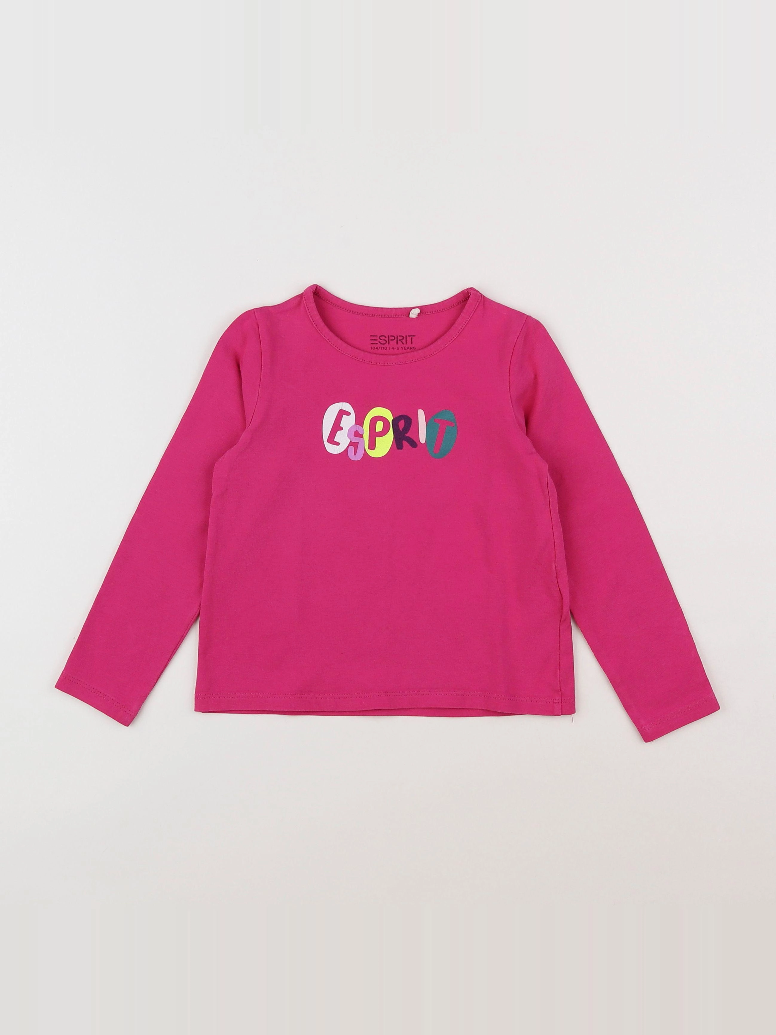Esprit - tee-shirt rose - 4/5 ans