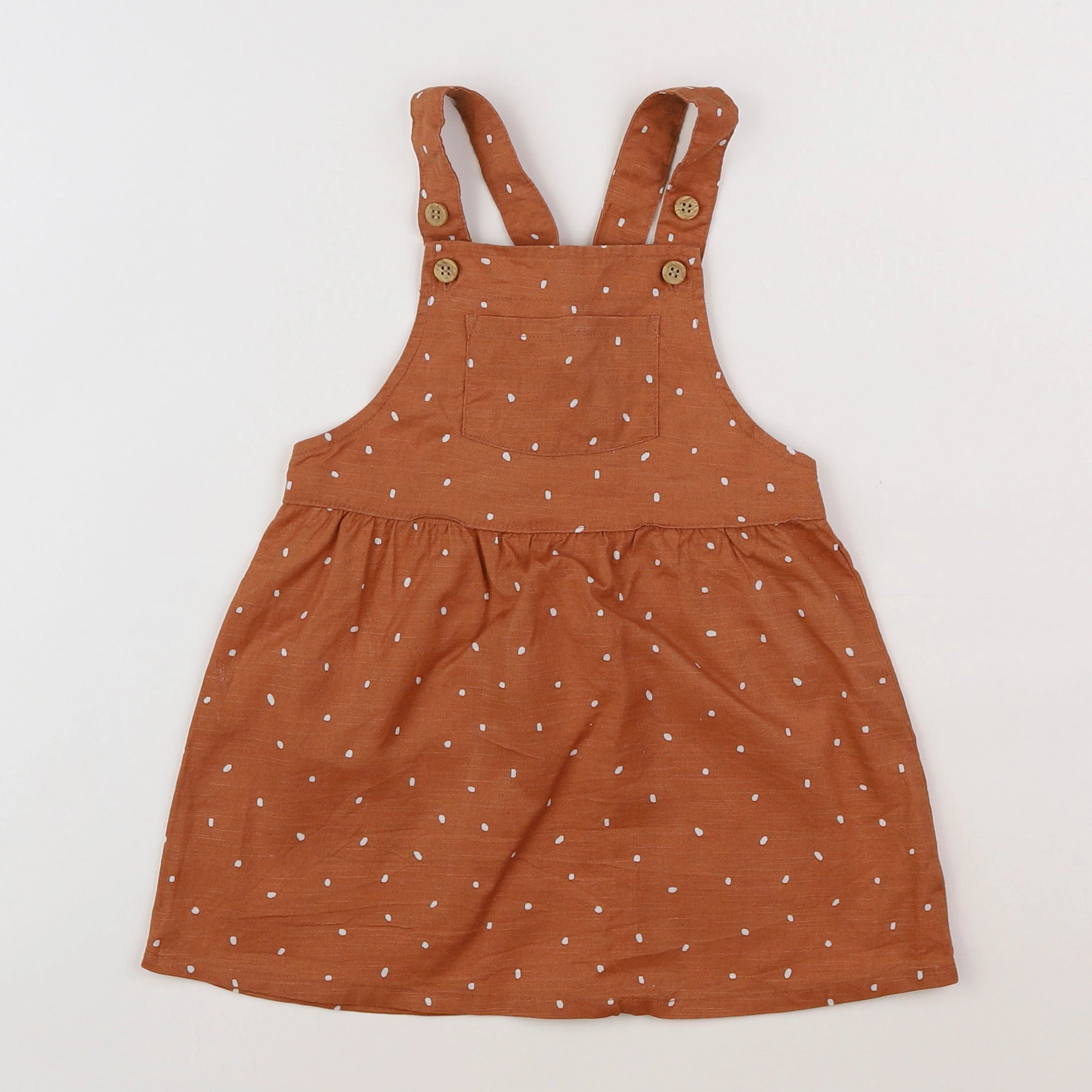 H&M - robe marron - 12/18 mois