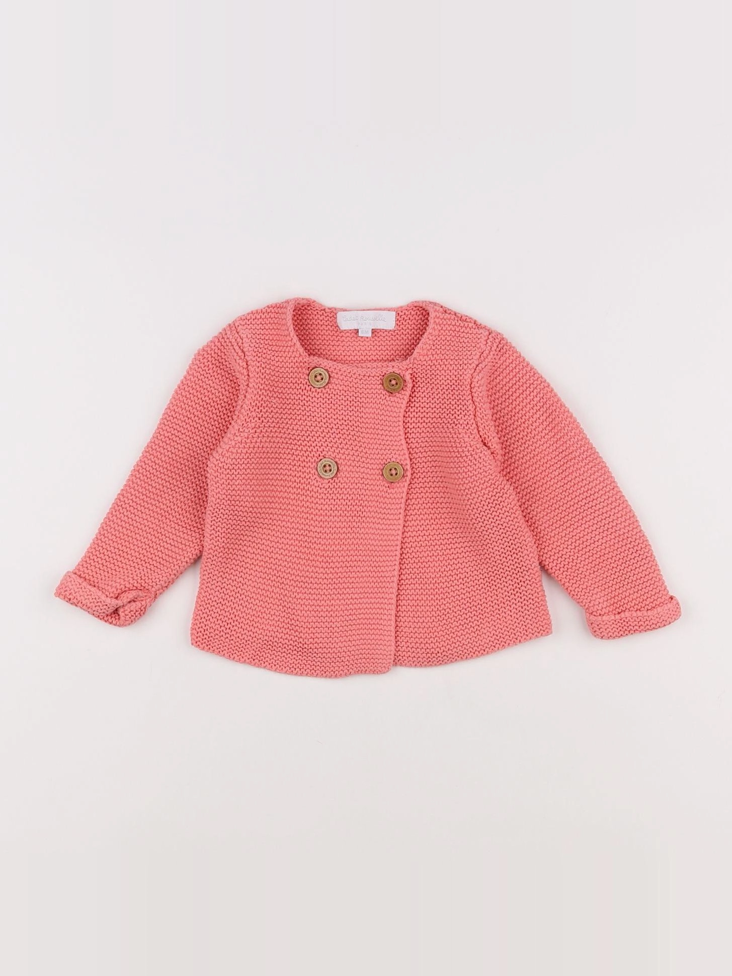 Cadet Rousselle - gilet orange - 6 mois