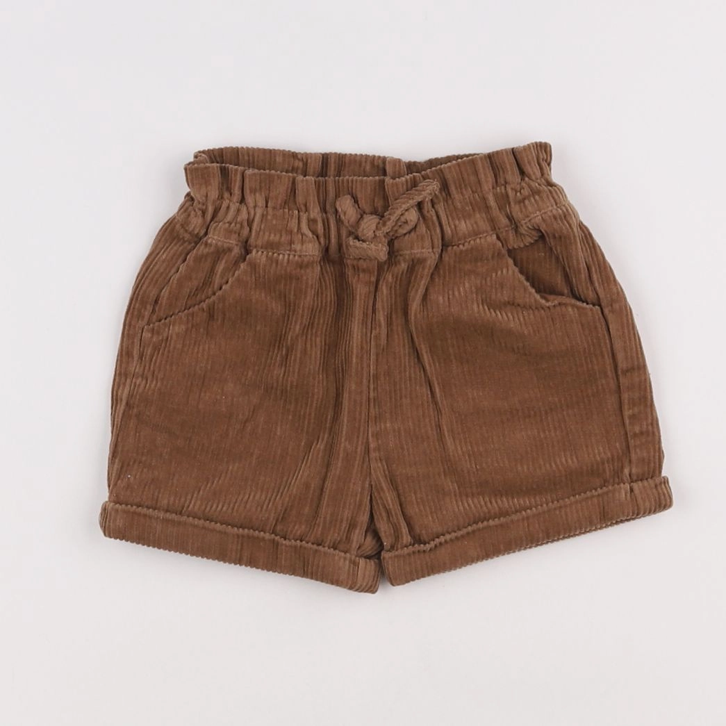 Vertbaudet - short marron - 12 mois