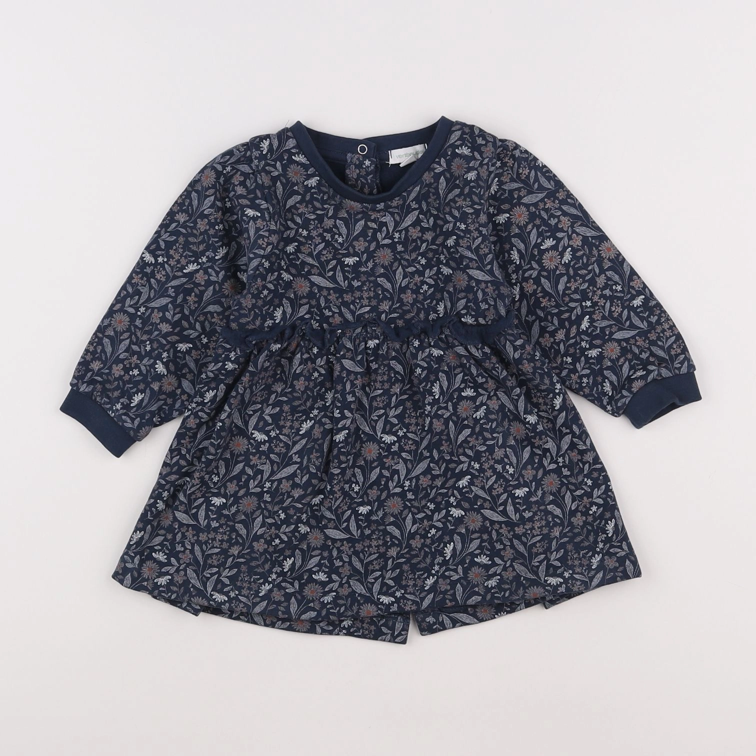 Vertbaudet - robe bleu - 12 mois