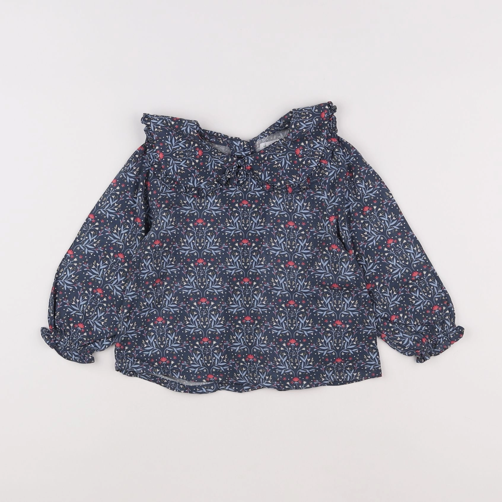 Vertbaudet - blouse bleu - 18 mois