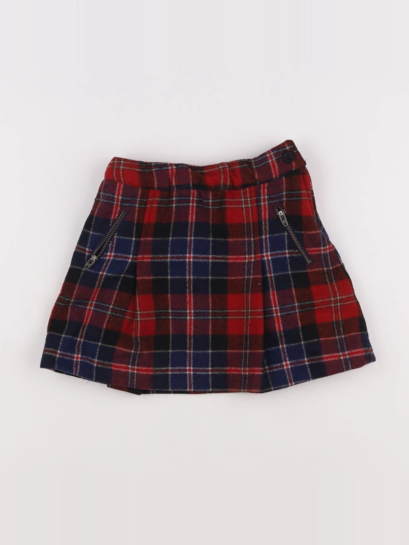 Acanthe - jupe bleu, rouge - 6 ans