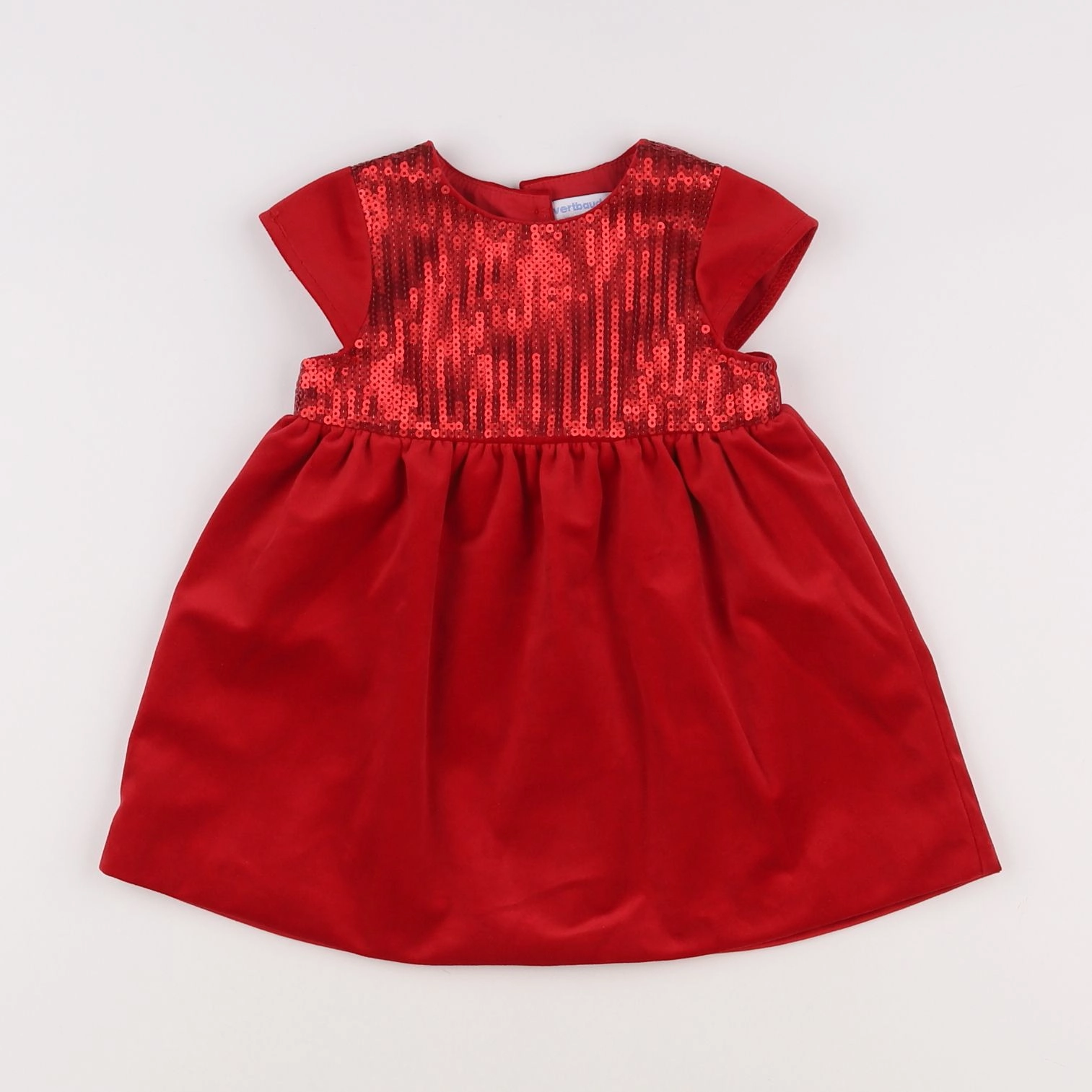 Vertbaudet - robe rouge - 18 mois