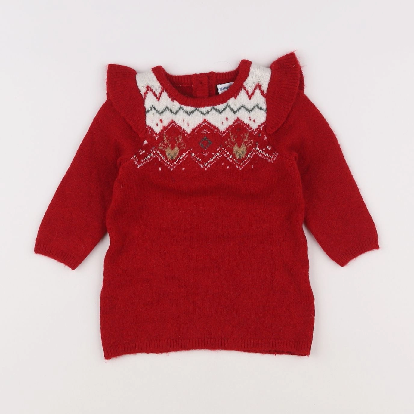 Vertbaudet - robe rouge - 6 mois