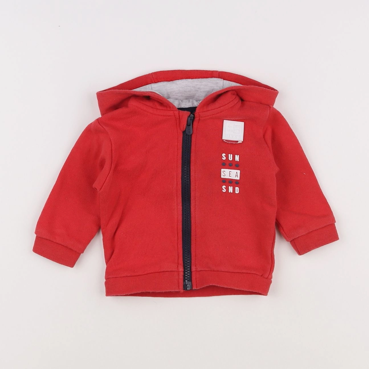 IKKS - sweat rouge - 3 mois