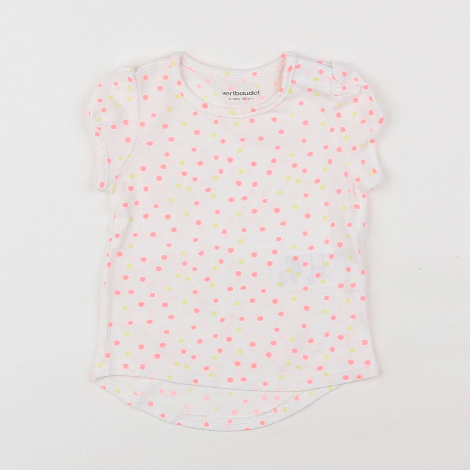 Vertbaudet - tee-shirt multicolore - 3 mois