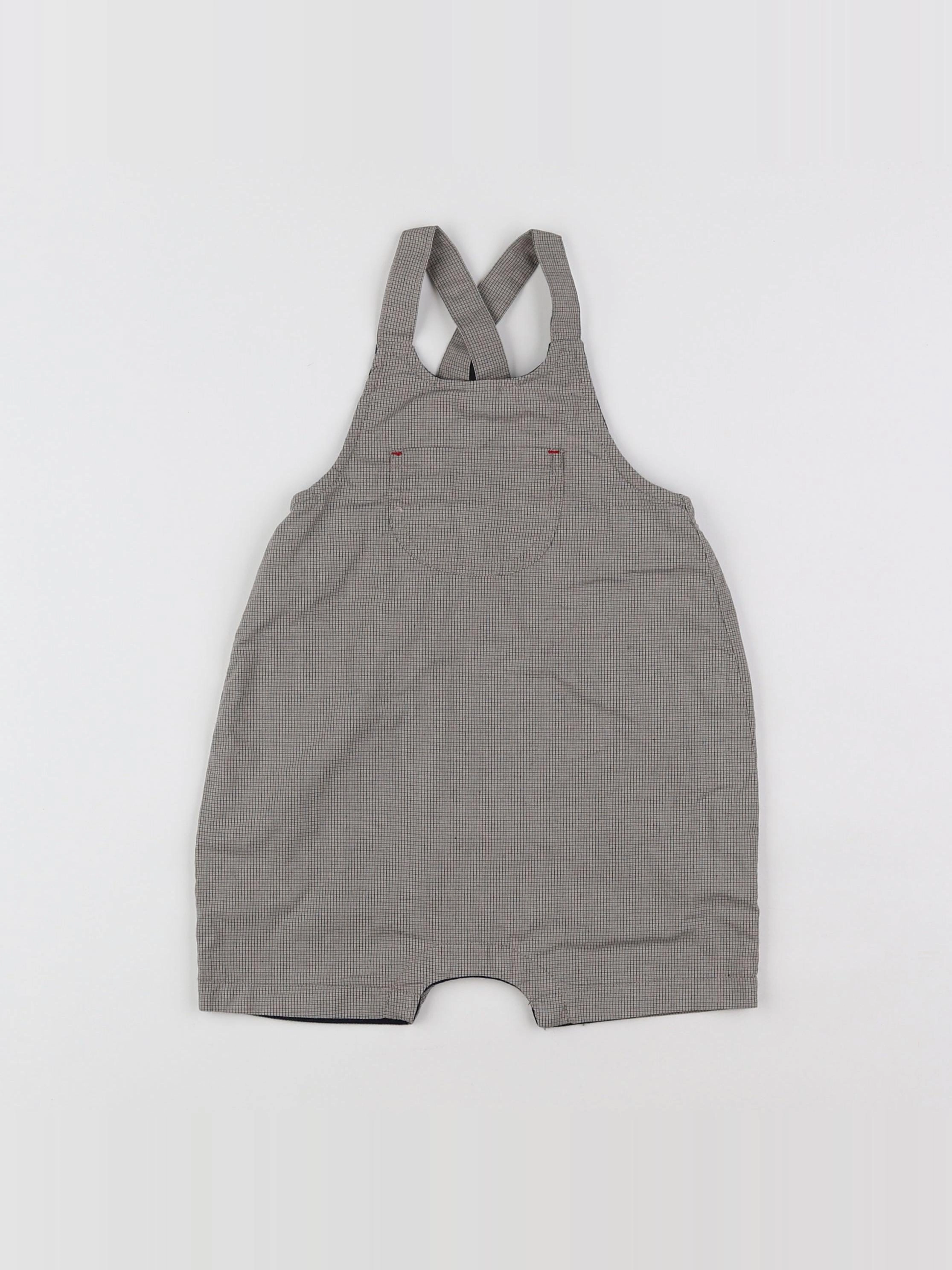 Boutchou - salopette gris - 12 mois