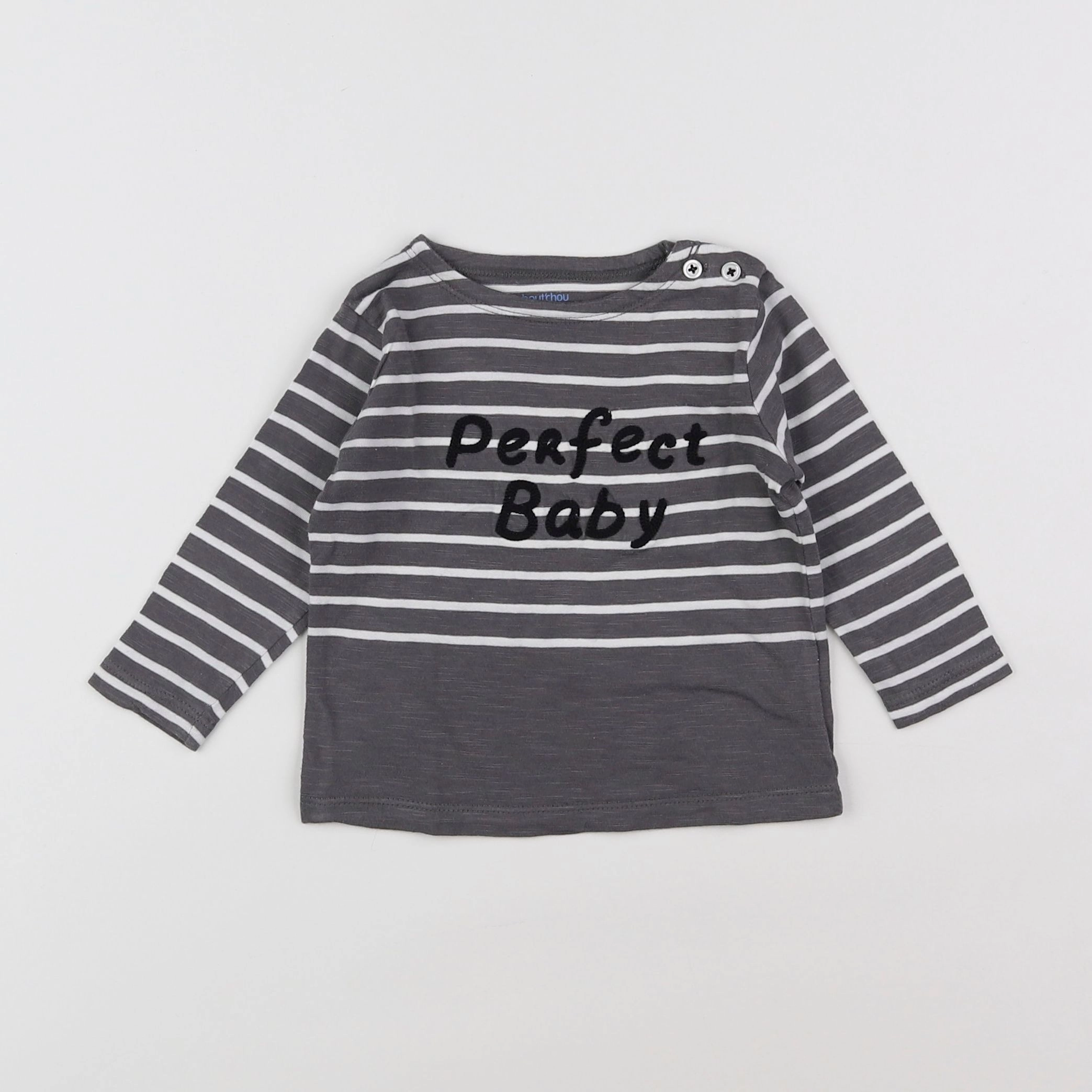 Boutchou - tee-shirt gris - 6 mois