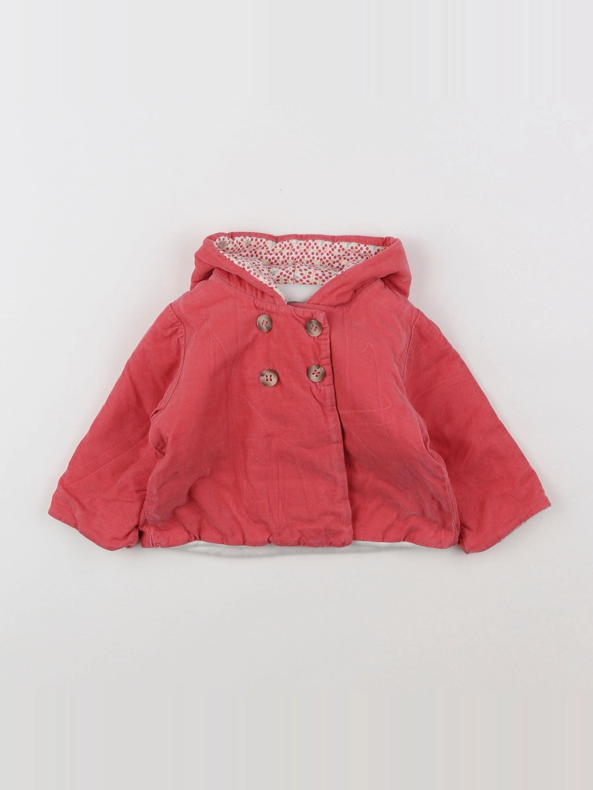 Petit Bateau - veste rose - 3 mois