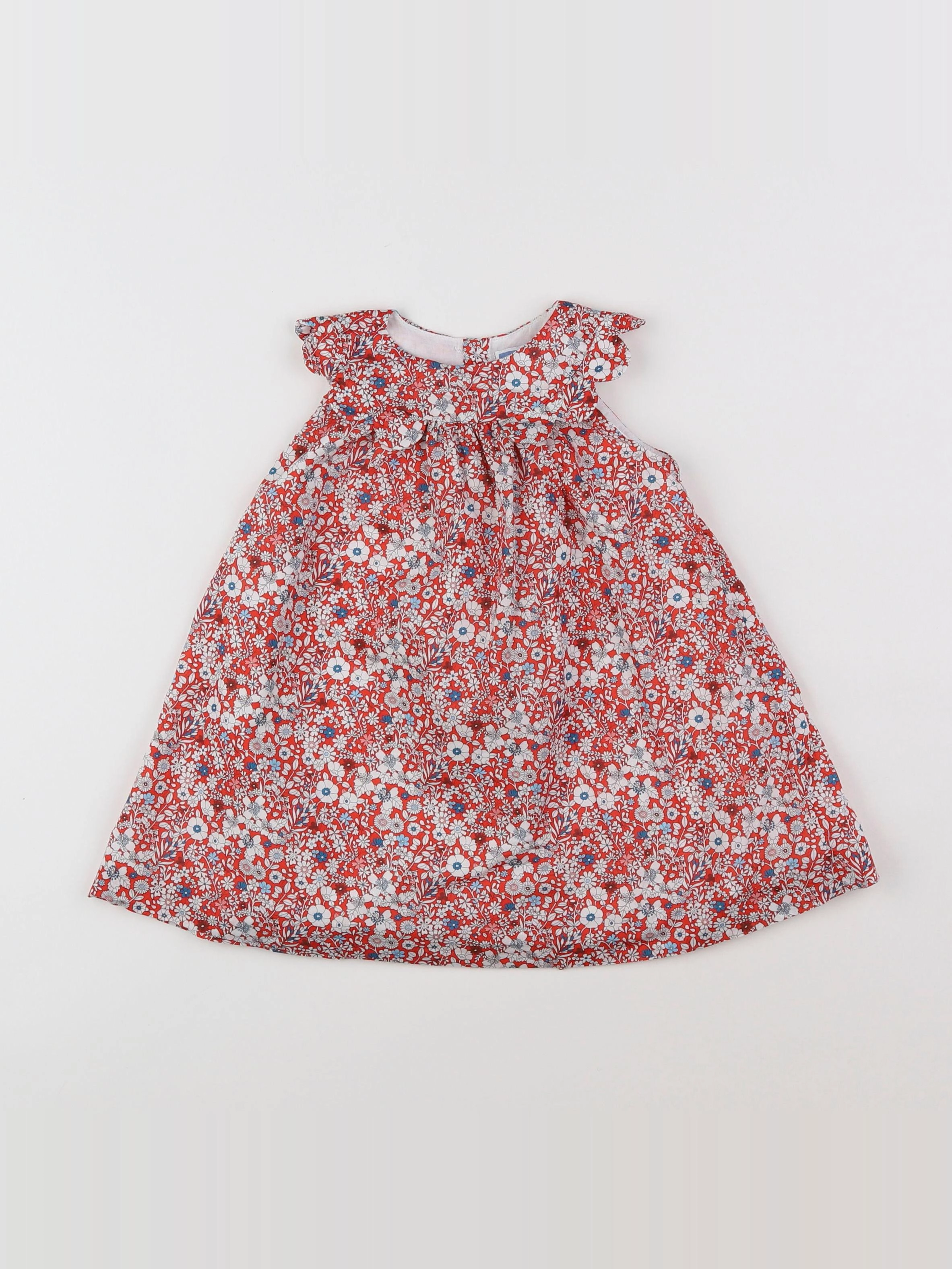 Jacadi - robe liberty rouge - 18 mois