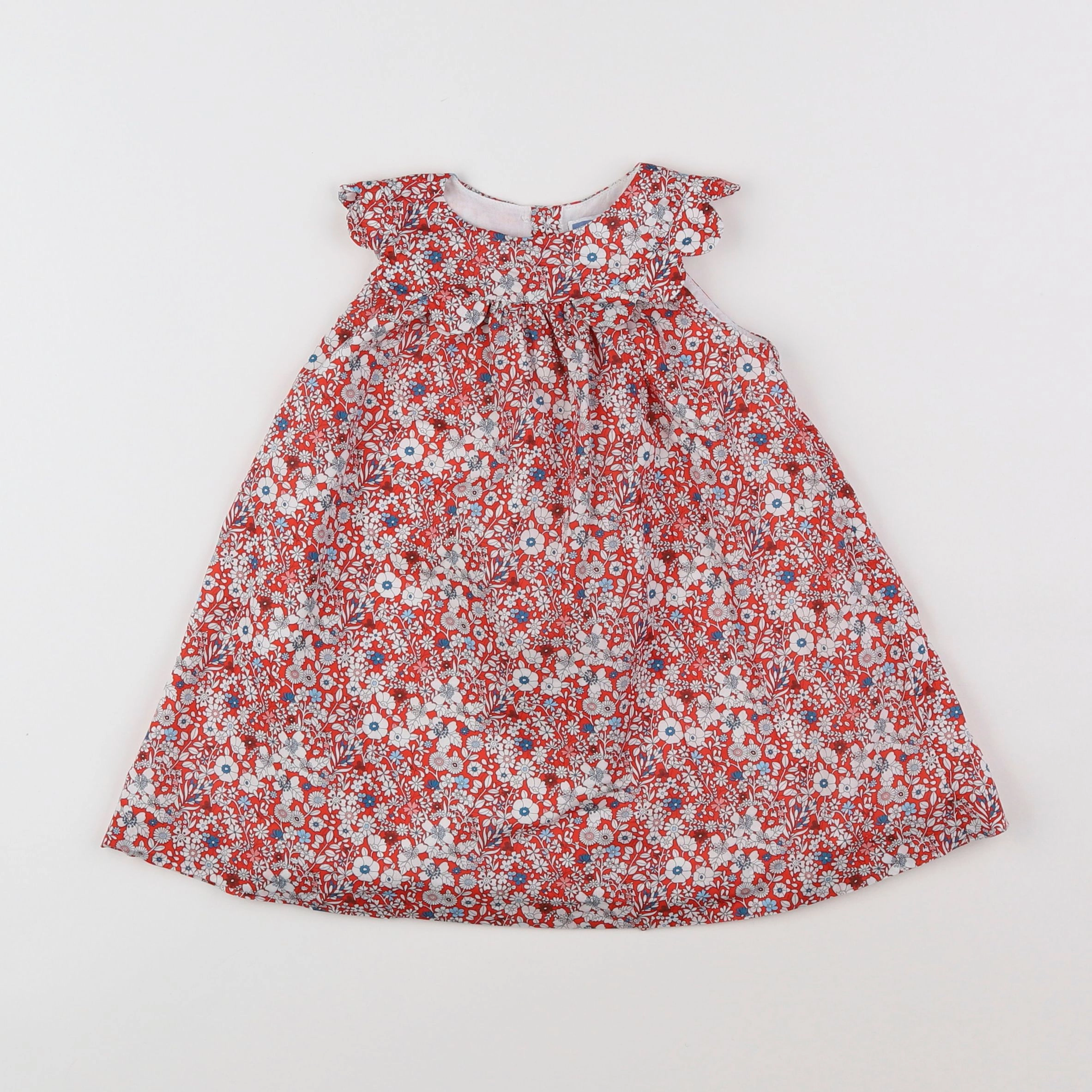 Jacadi - robe liberty rouge - 18 mois