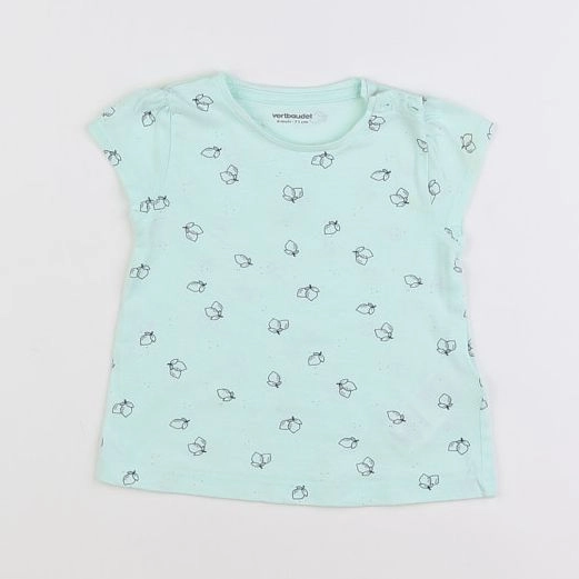 Vertbaudet - tee-shirt vert - 9 mois