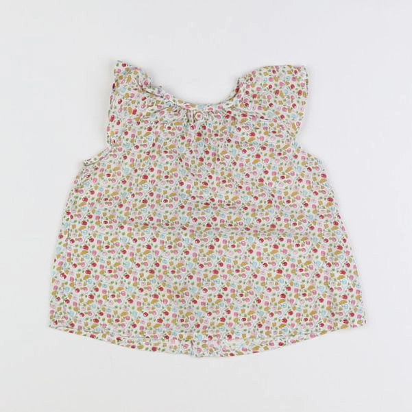 Boutchou - blouse blanc - 12 mois