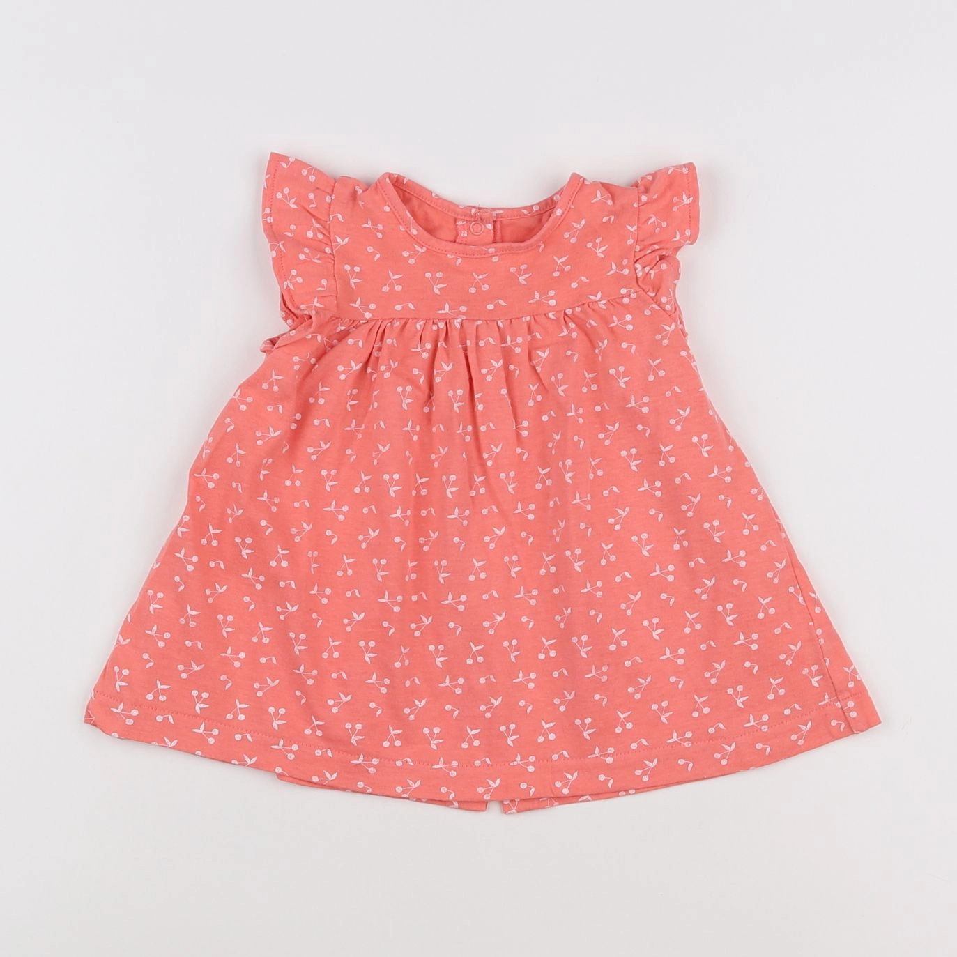 Vertbaudet - robe orange - 6 mois