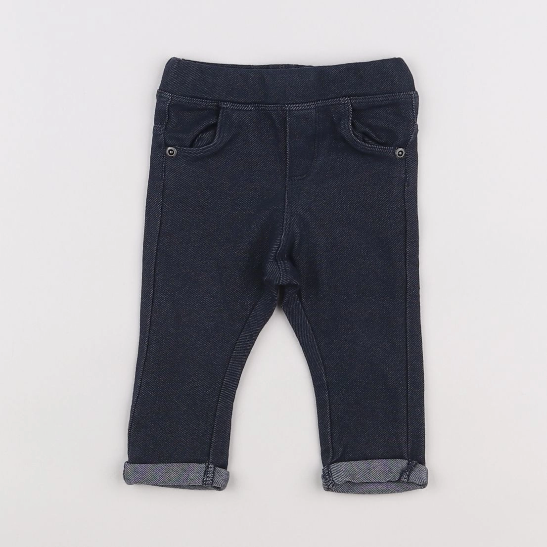 Vertbaudet - jegging bleu - 6 mois