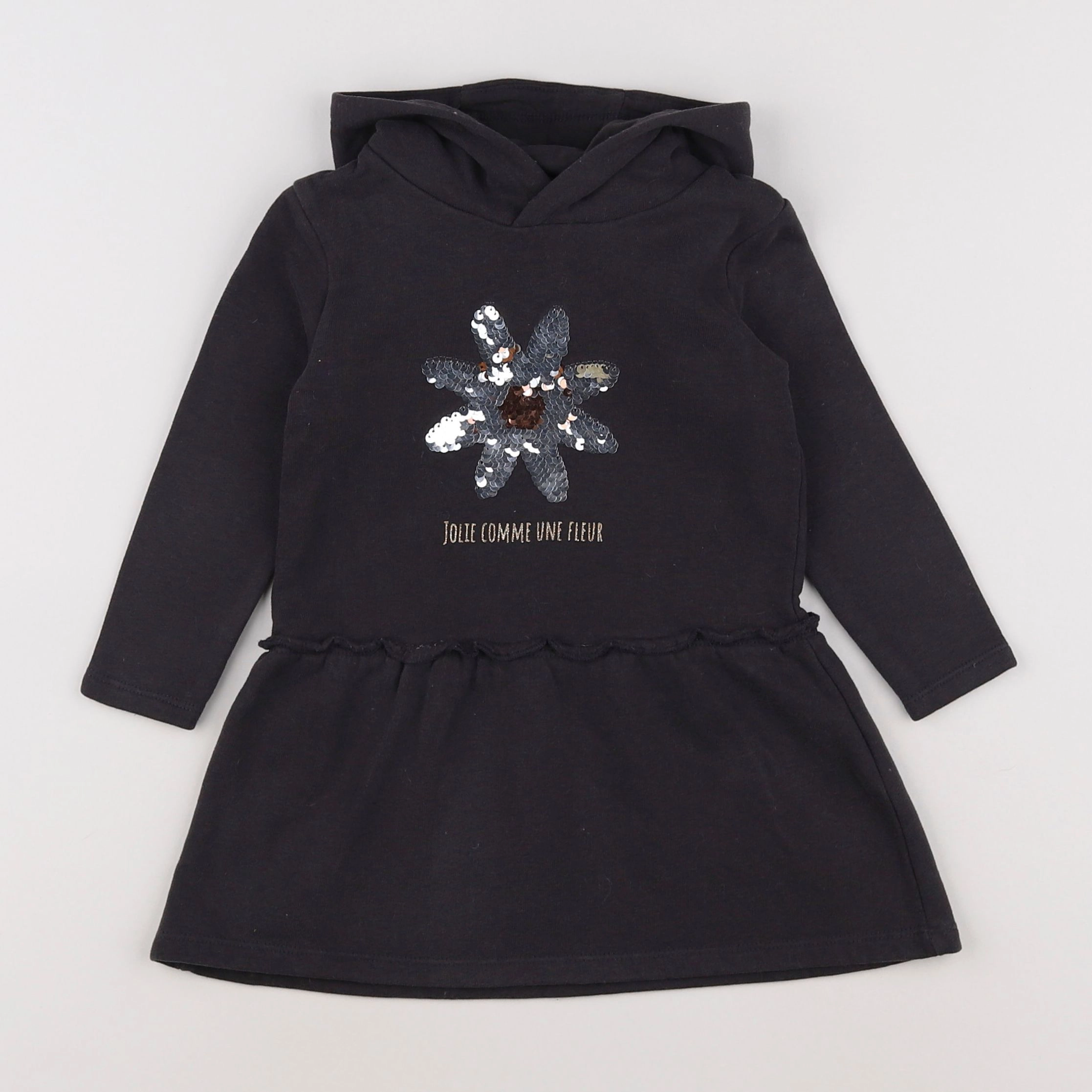 Vertbaudet - robe gris - 2 ans