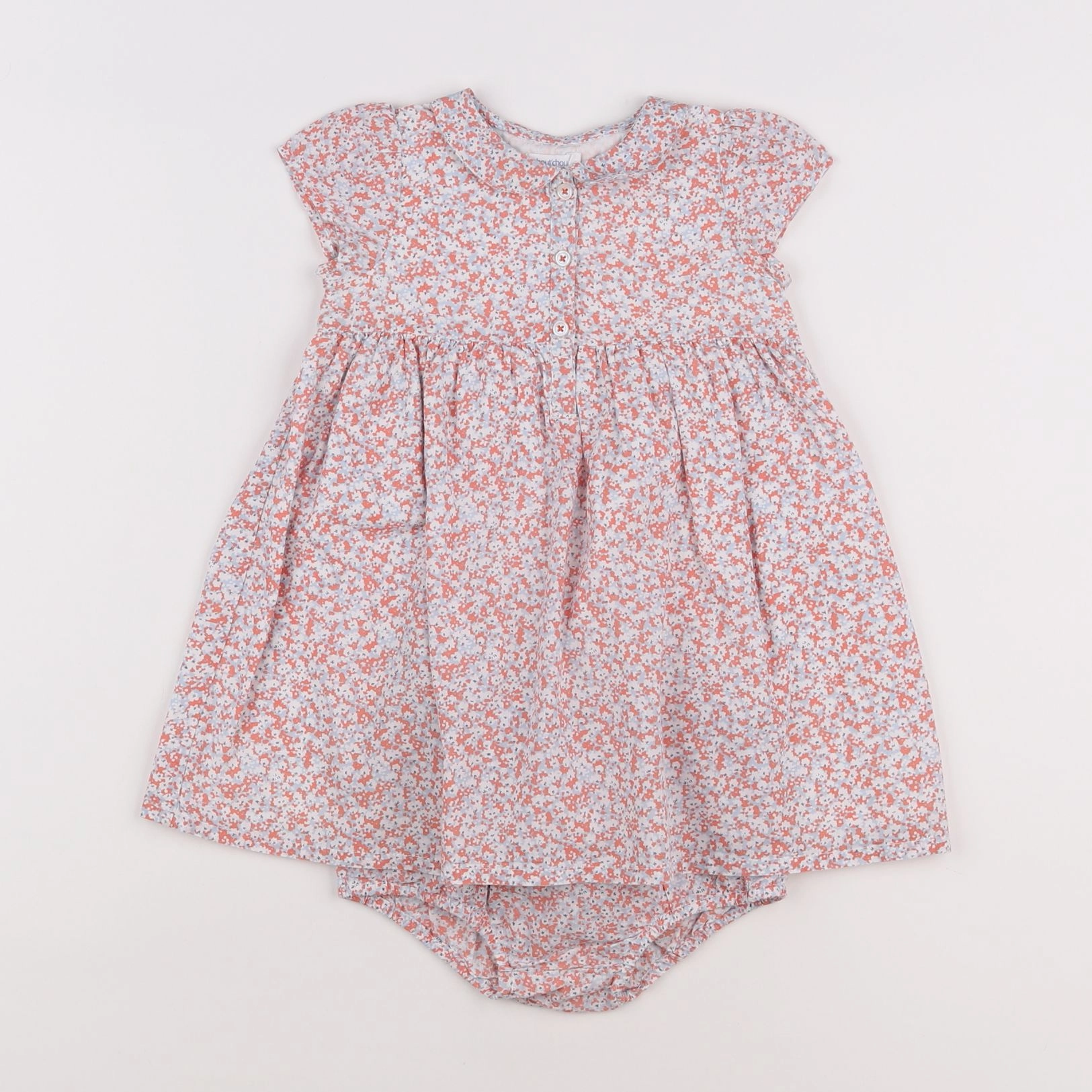 Boutchou - robe multicolore - 12 mois