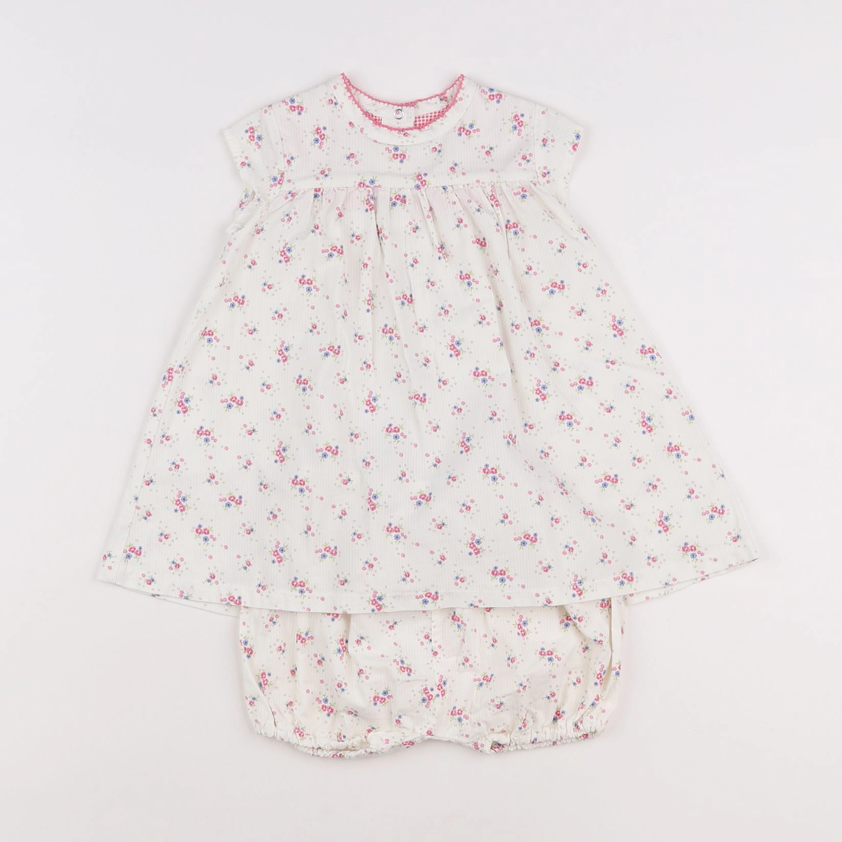 Petit Bateau - robe multicolore - 12 mois