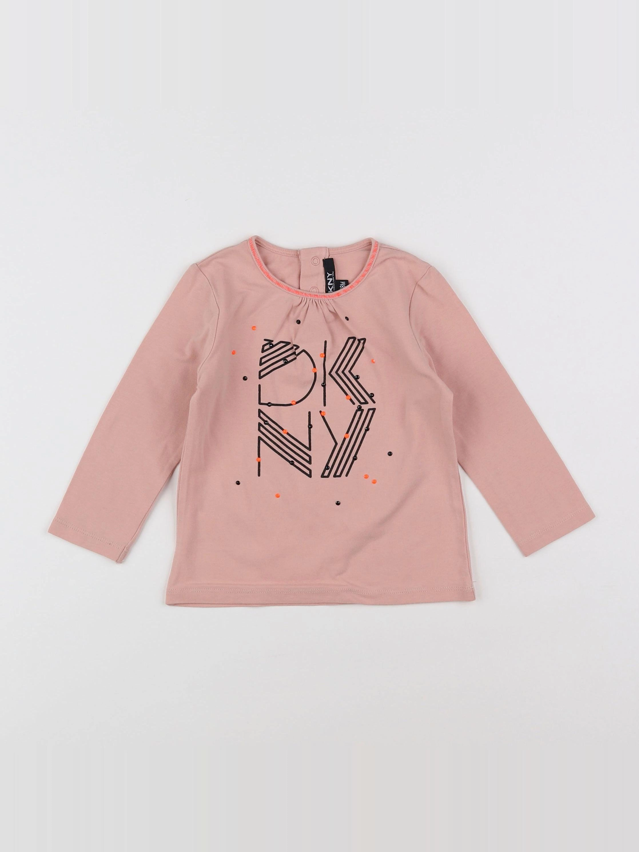 Dkny - tee-shirt rose - 18 mois