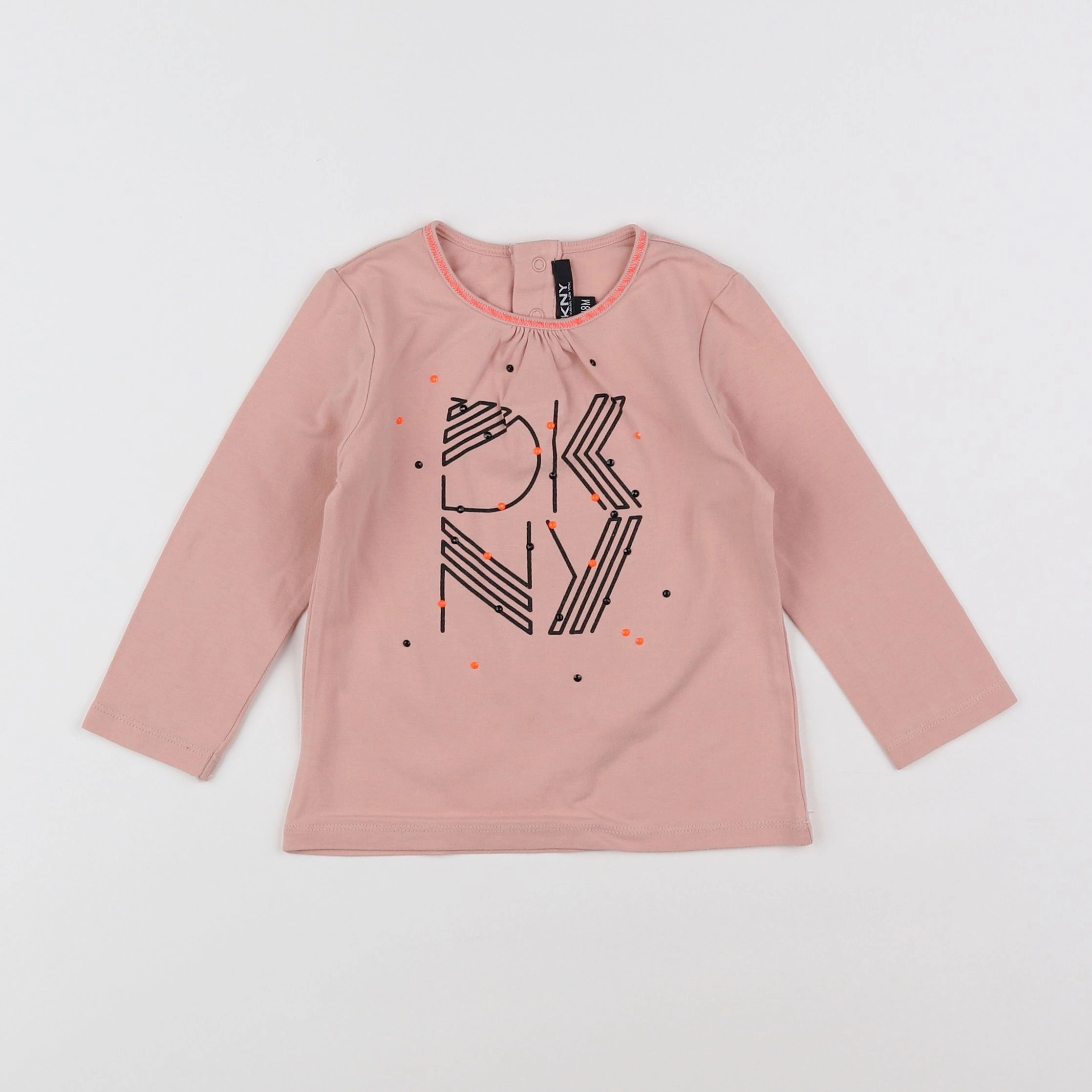 Dkny - tee-shirt rose - 18 mois