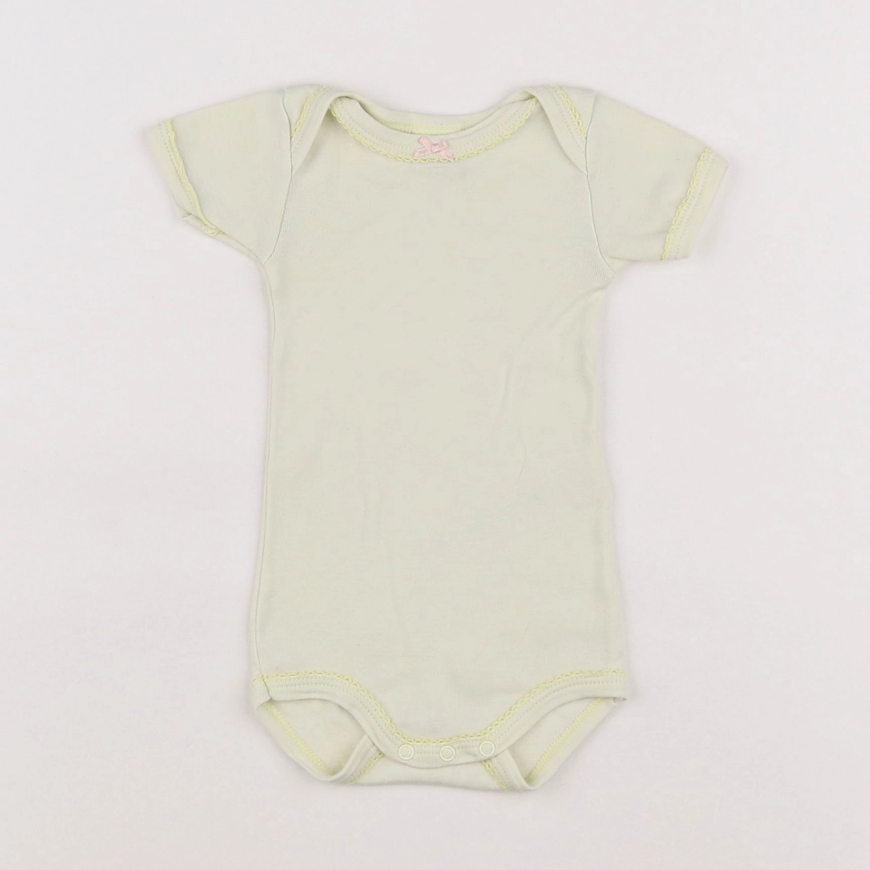 Petit Bateau - body jaune - 3 mois